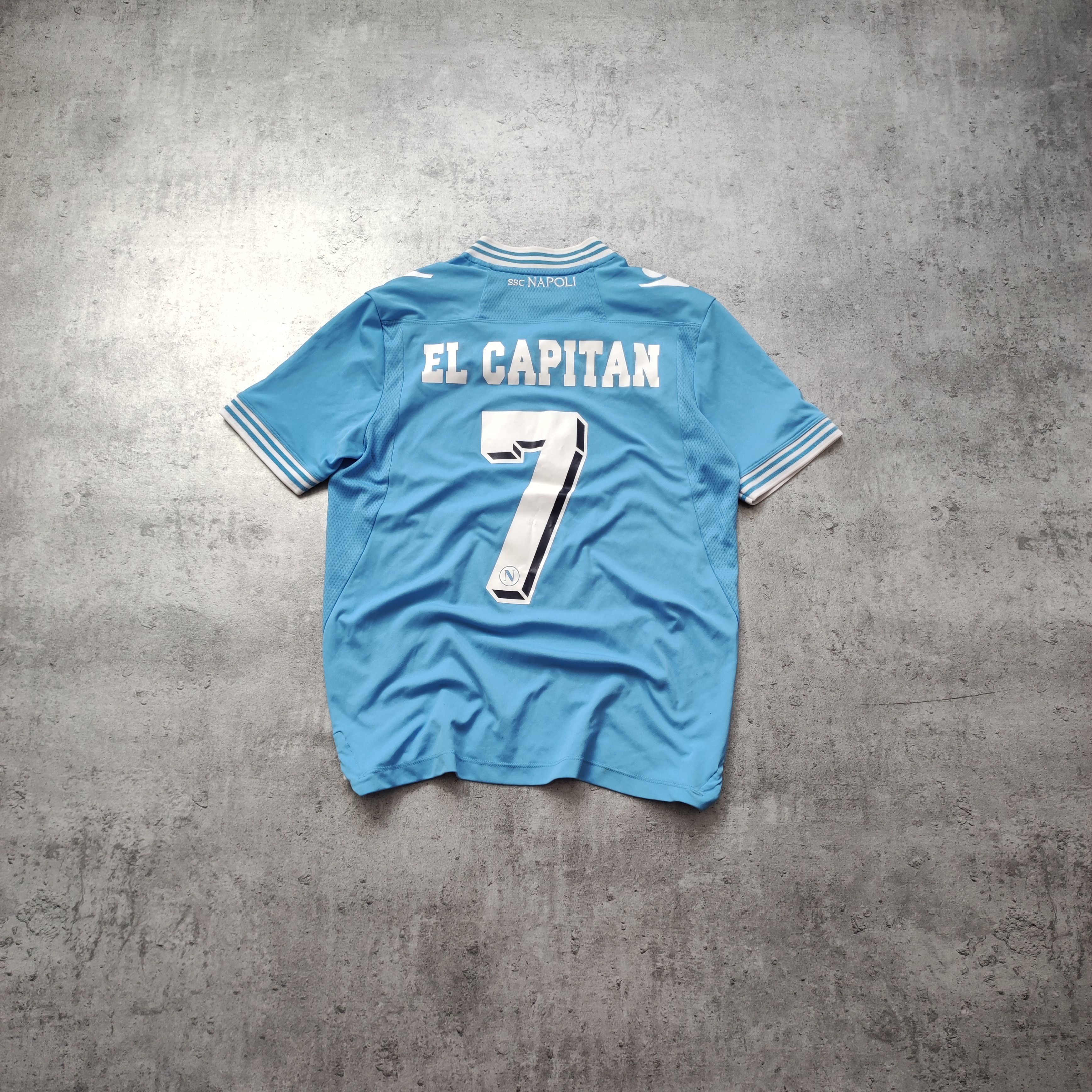 Vintage RARE 2011/12 Napoli FC #7 El Capitan Home Football Jersey Size US S / EU 44-46 / 1 - 9 Thumbnail