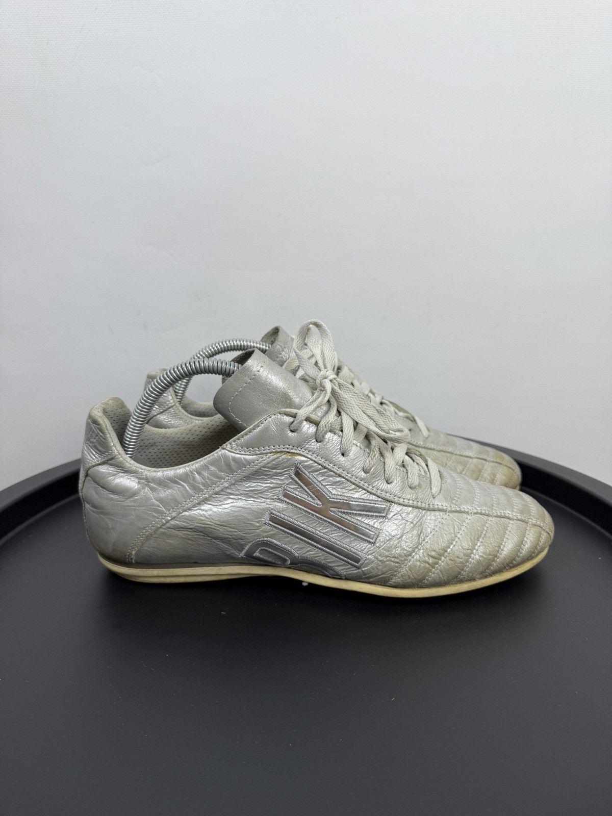 Dirk Bikkembergs Dirk Bikkembergs VTG Low Trainer Leather Logo Shoes Sneakers Size US 8 / EU 41 - 3 Thumbnail