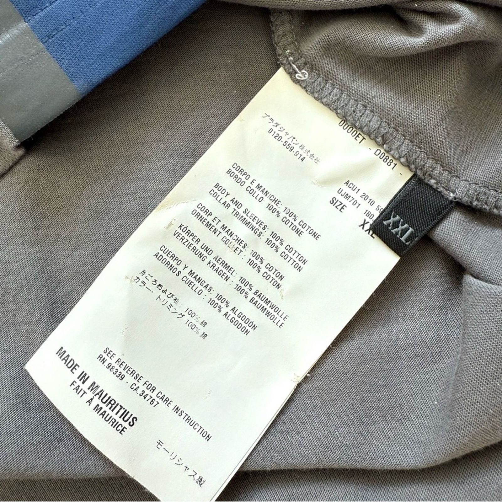 Prada men cotton Tshirt size XXL Authentic