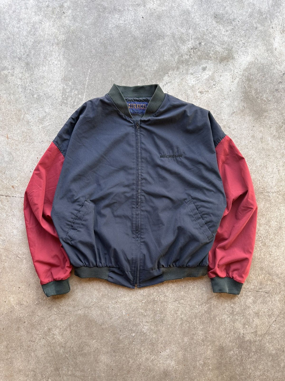 Vintage 90s Hilton Bomber Jacket Size US XL / EU 56 / 4 - 1 Thumbnail