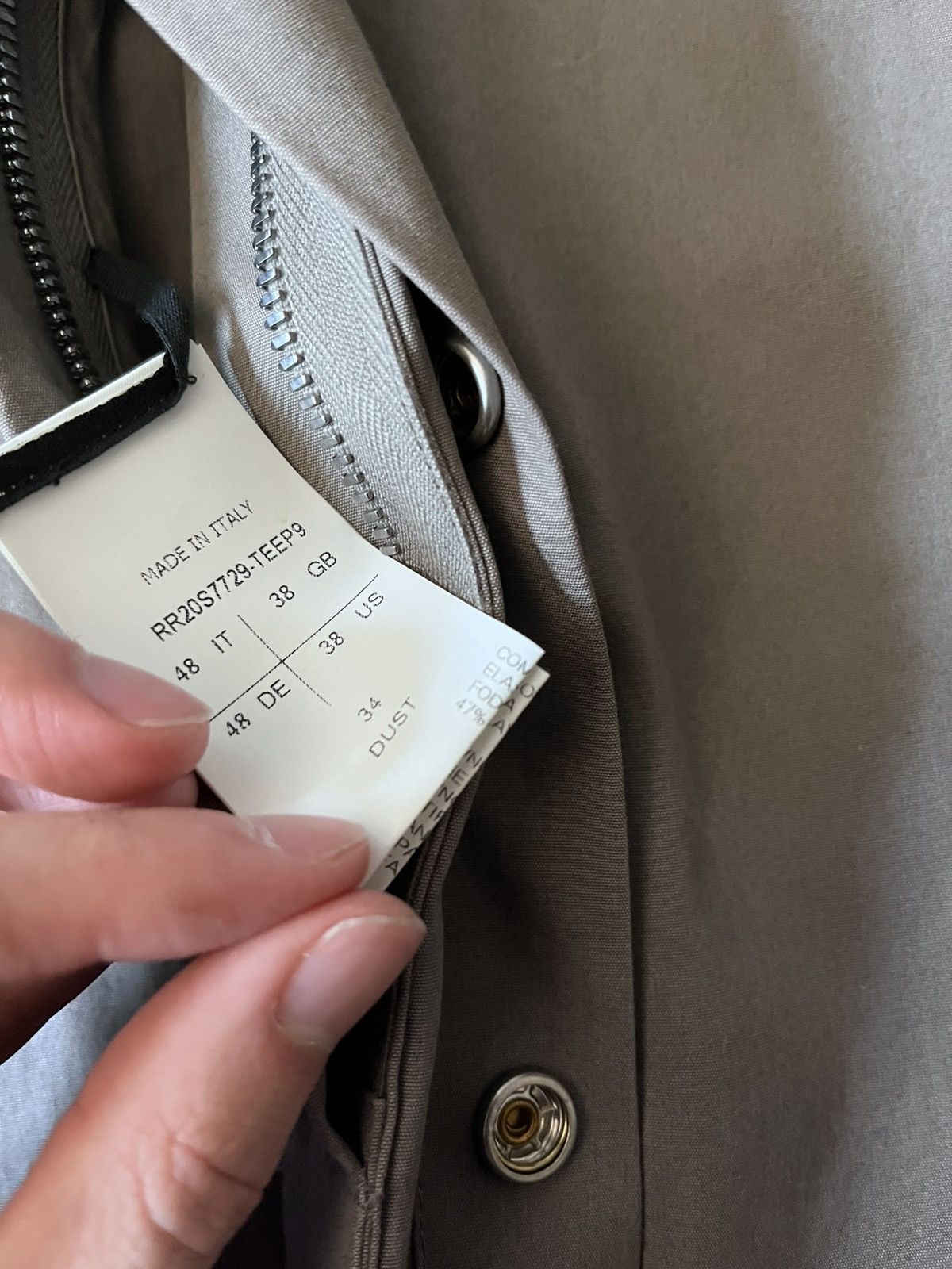 Rick Owens Rick Owens S/S 2020 Tecuatl UFW overshirt light jacket Size US M / EU 48-50 / 2 - 20 Thumbnail