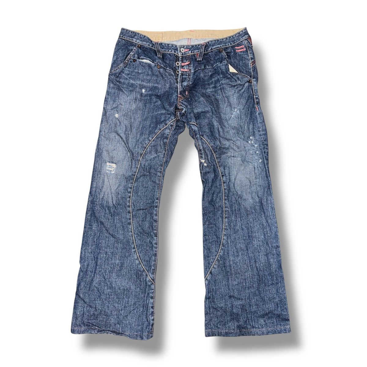 Japanese Brand Japanese Brand Wide leg baggy jeans Size US 36 / EU 52 - 1 Thumbnail