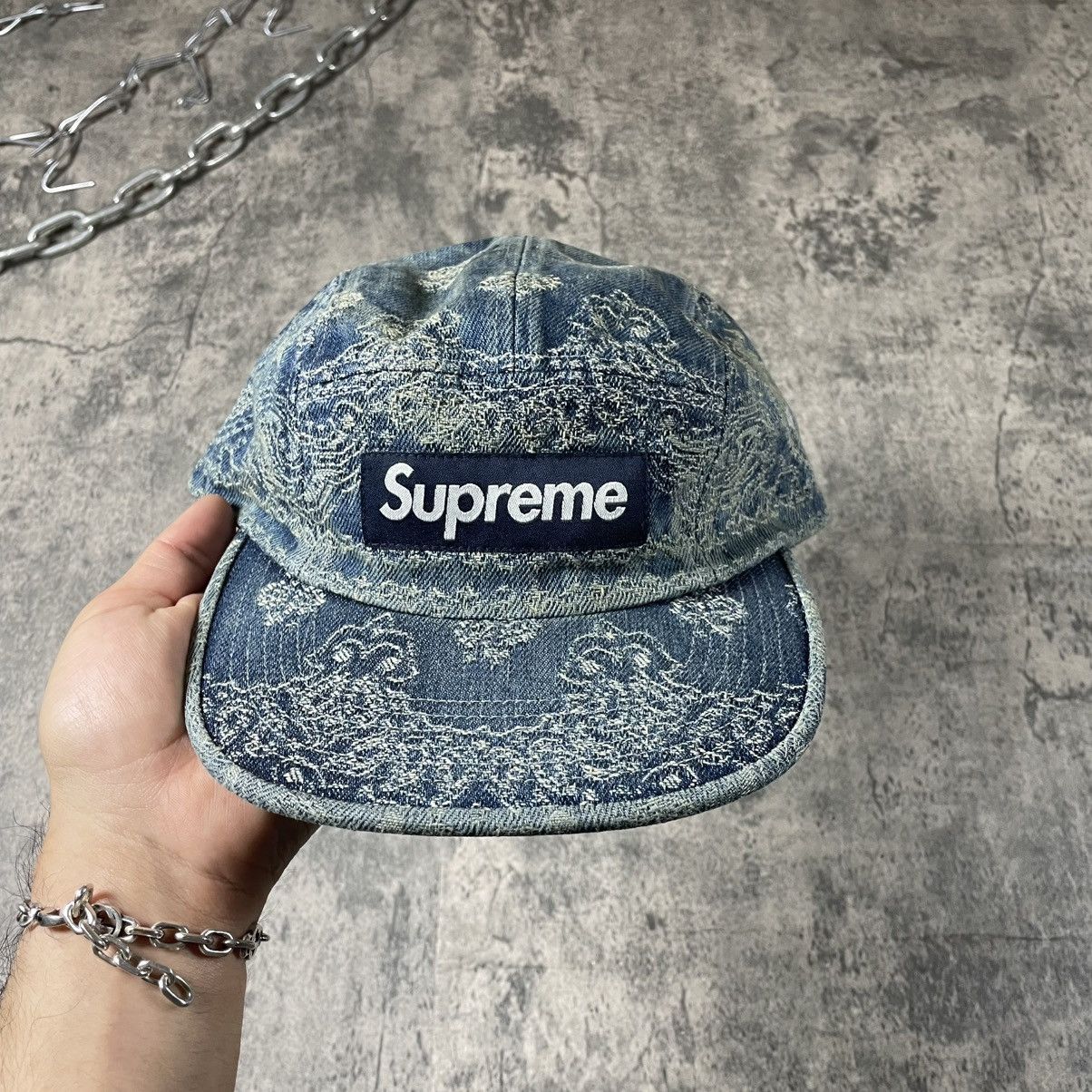 Supreme Jacquard Denim Hat | Grailed
