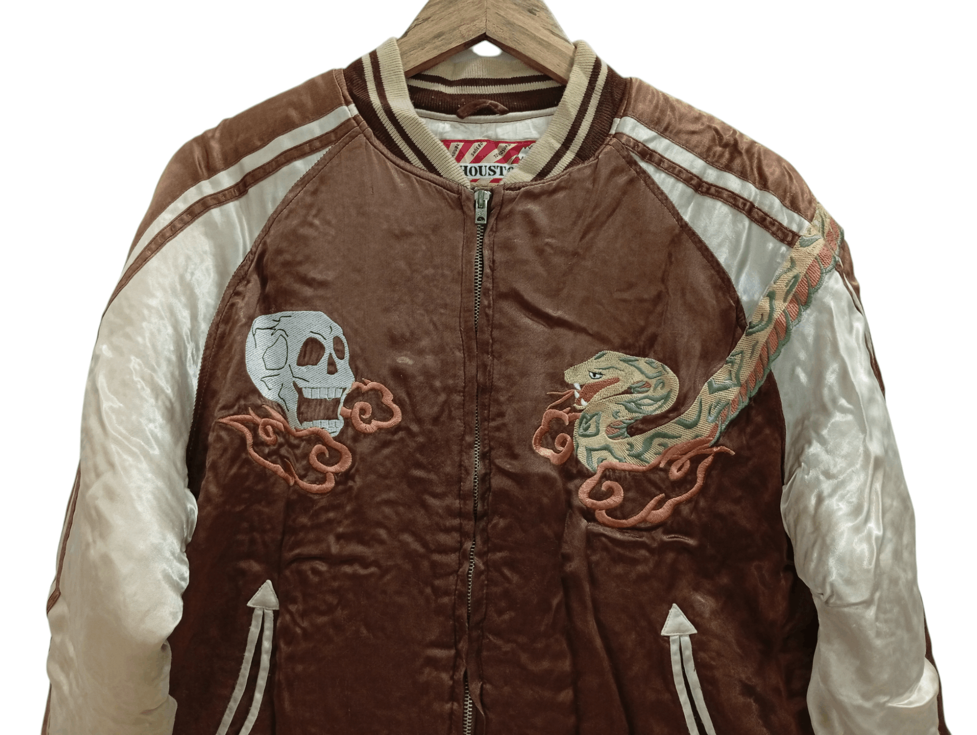 Japanese Brand 🔥🔥Houston Sukajan Souvenir Jacket Size US L / EU 52-54 / 3 - 9 Thumbnail