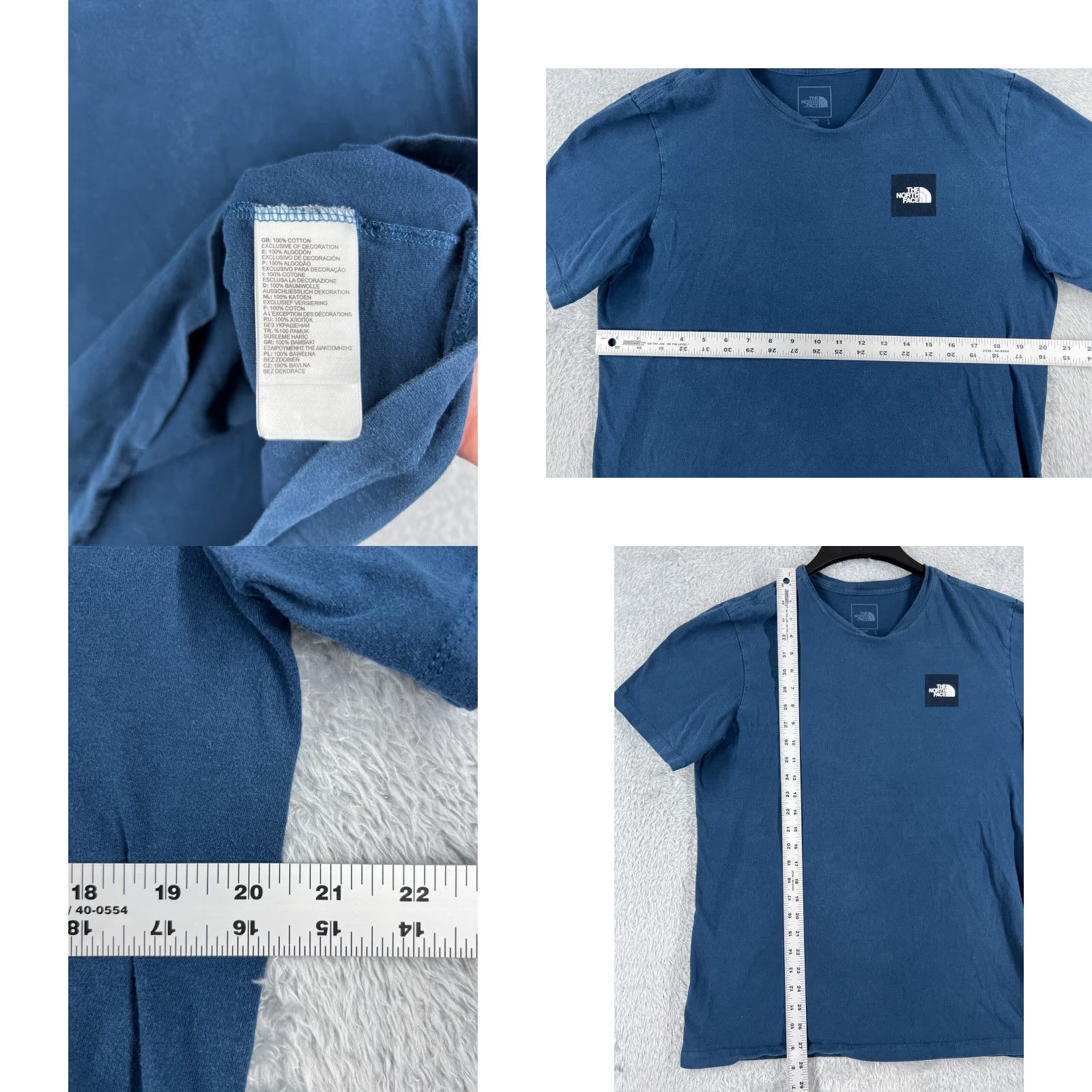 The North Face The North Face Shirt Men Large Blue Short Sleeve Logo Cotton Hike Camp Size US L / EU 52-54 / 3 - 8 Thumbnail