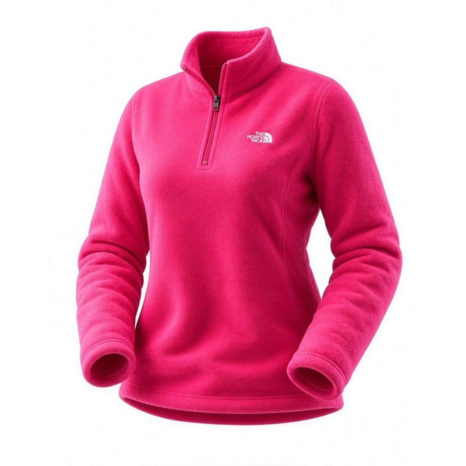 The North Face The North Face Womens Fleece Pullover Pink 1/4 Zip Mock Neck Size M / US 6-8 / IT 42-44 - 1 Thumbnail