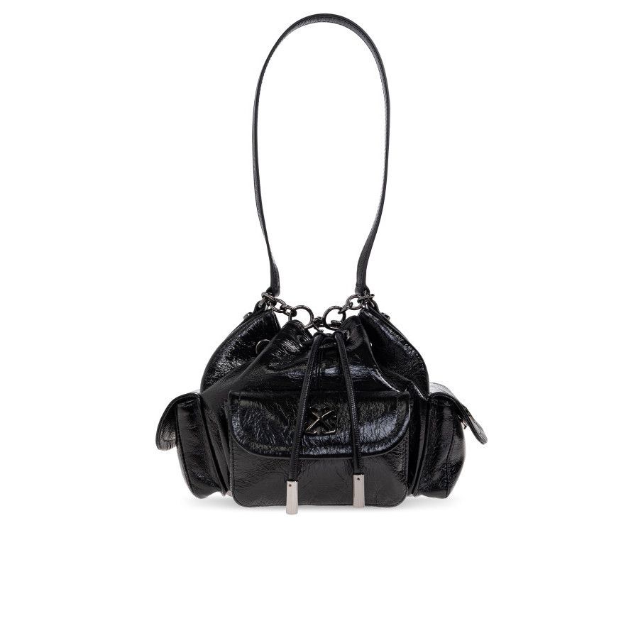 Off-White OFF WHITE Dumbo Black Leather Shoulder Bag New & Authentic Size ONE SIZE - 1 Thumbnail