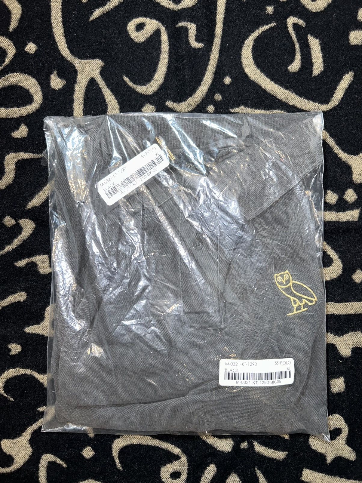 October's Very Own OVO GARMENT DYE BLACK POLO Size US XL / EU 56 / 4 - 8 Thumbnail