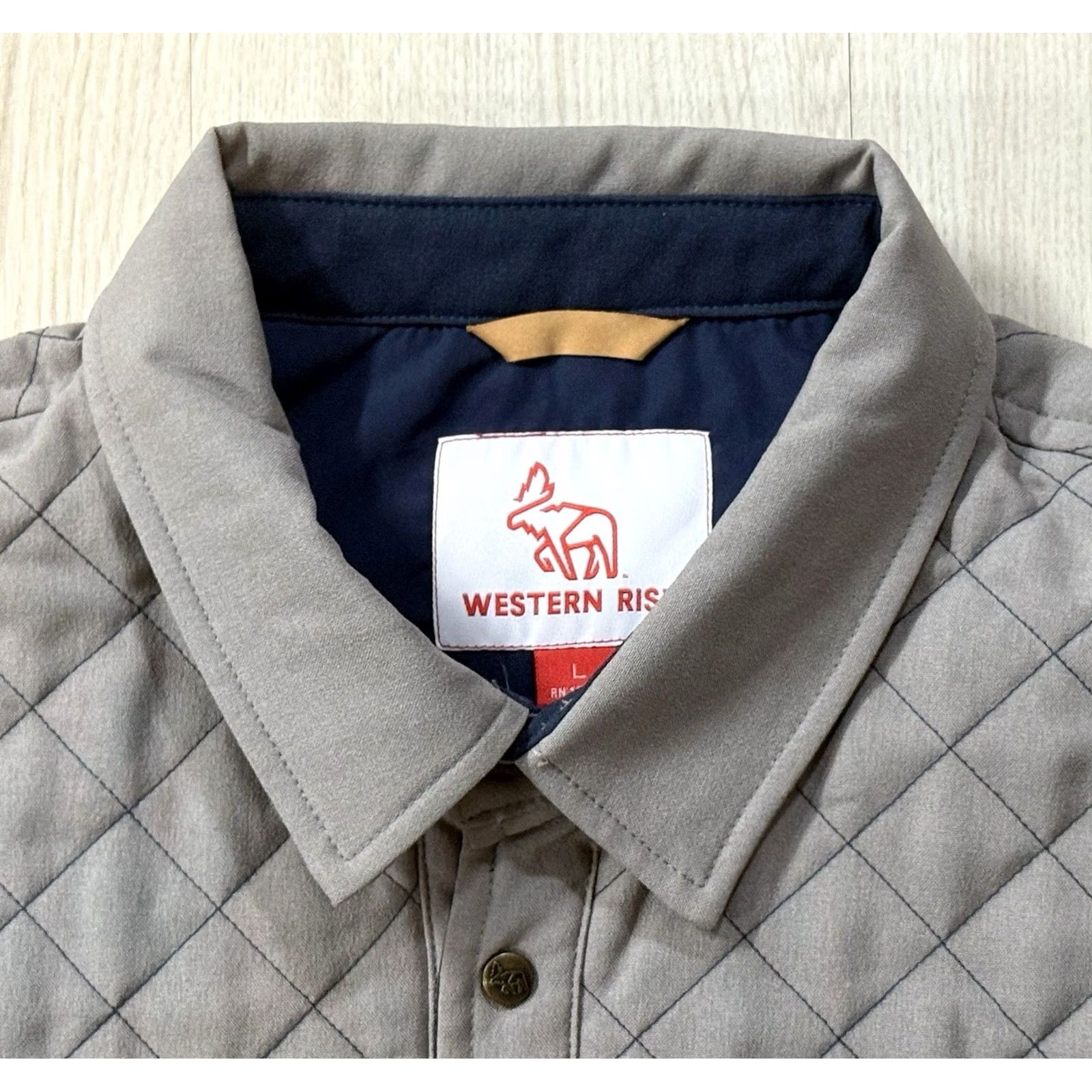 Vintage Western Rise AirLoft Quilted Jacket Large Men’s Jacket Shacket Hiking Gore? No, Brand, Quilted, Insulated, Weathergear, Gray, L Size US L / EU 52-54 / 3 - 5 Thumbnail