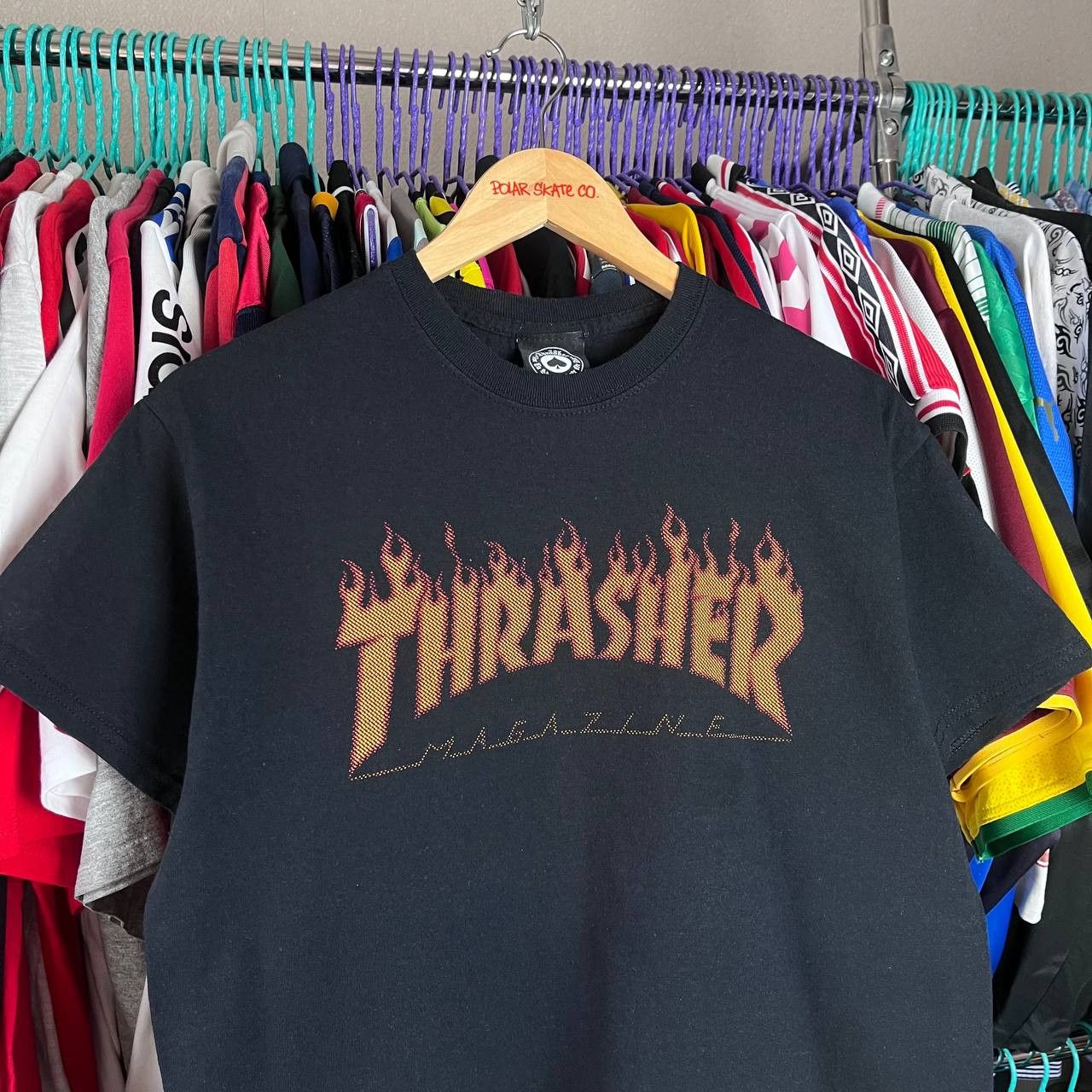 Thrasher Vintage Thrasher Magazine Black Tshirt SK8 Skateboard Size M Size US M / EU 48-50 / 2 - 2 Thumbnail