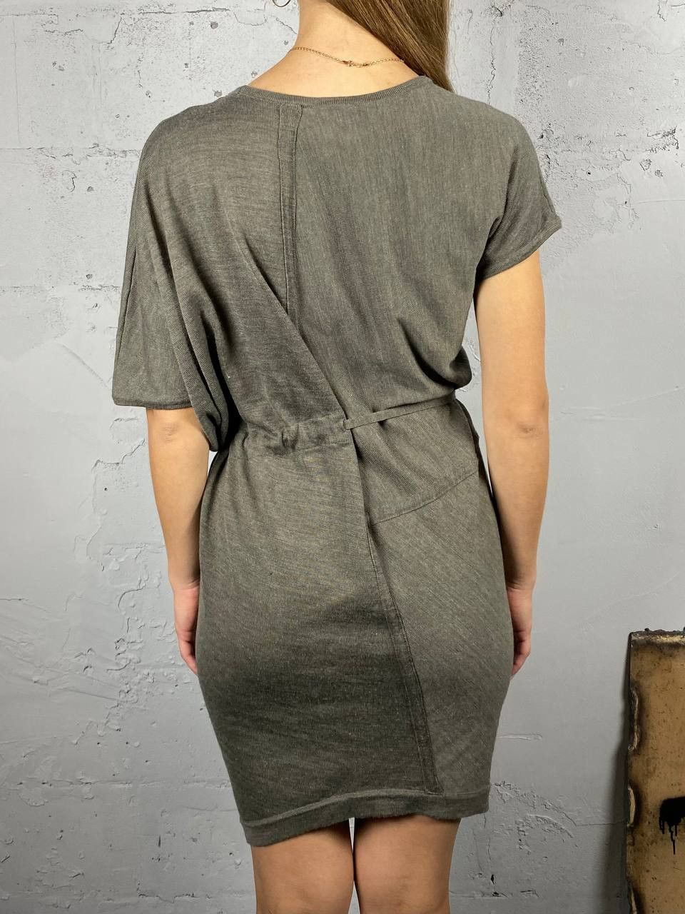 3.1 Phillip Lim Asymmetrical 3.1 Phillip Lim Grey Wool Midi Dress Size XS / US 0-2 / IT 36-38 - 3 Thumbnail