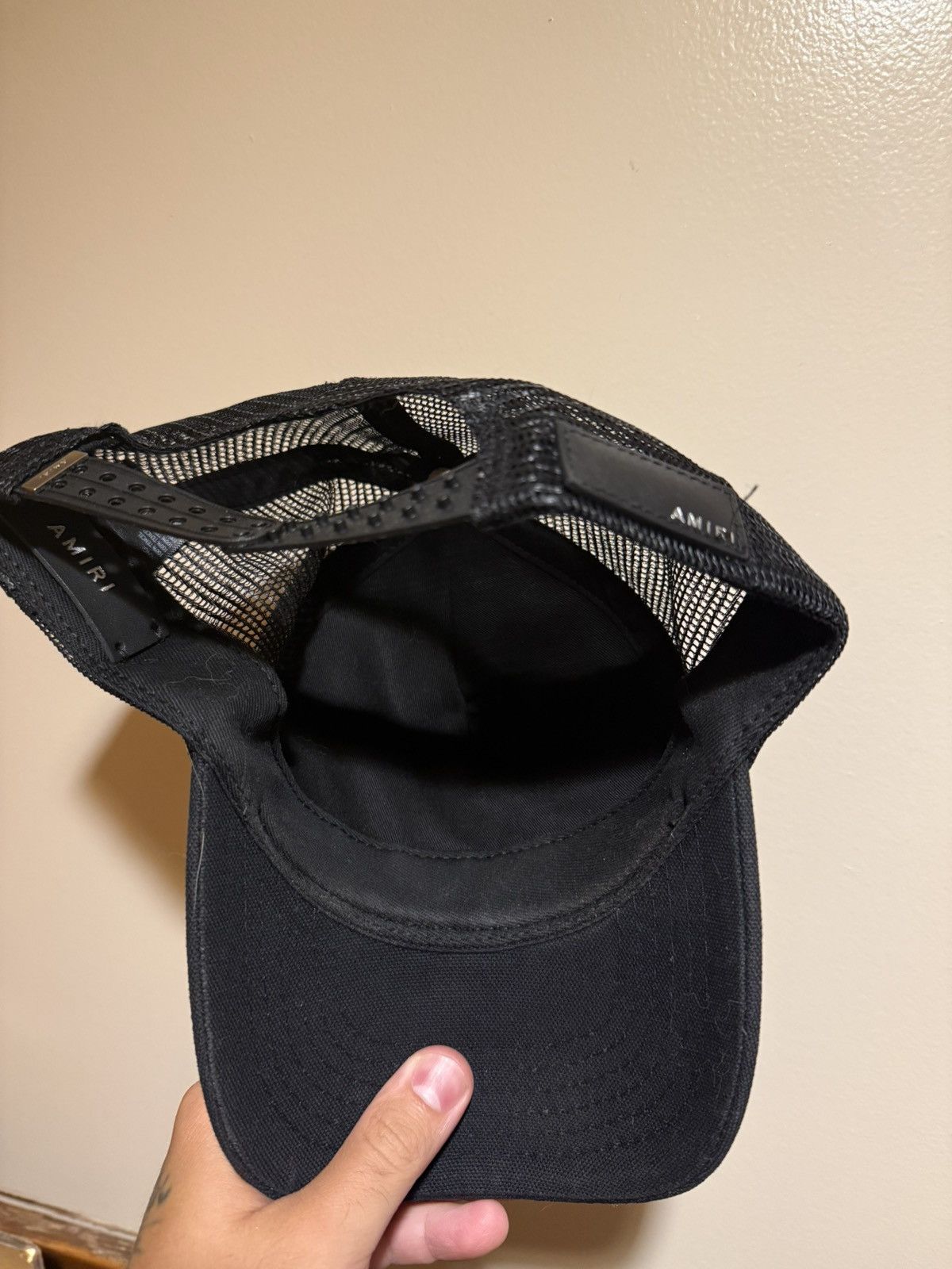 Amiri Amiri MA logo trucker hat black blue Size ONE SIZE - 3 Thumbnail
