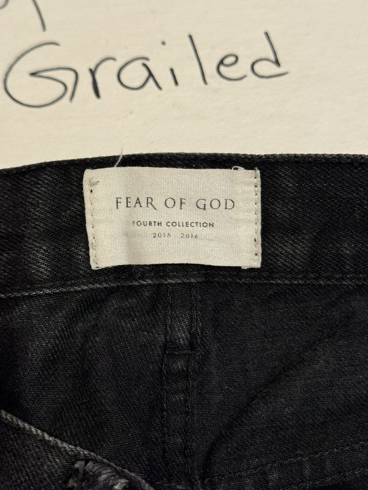 Fear of God 🔥Fear of God Fourth Collection Distressed Jeans Black SZ 31 Size US 31 - 8 Thumbnail