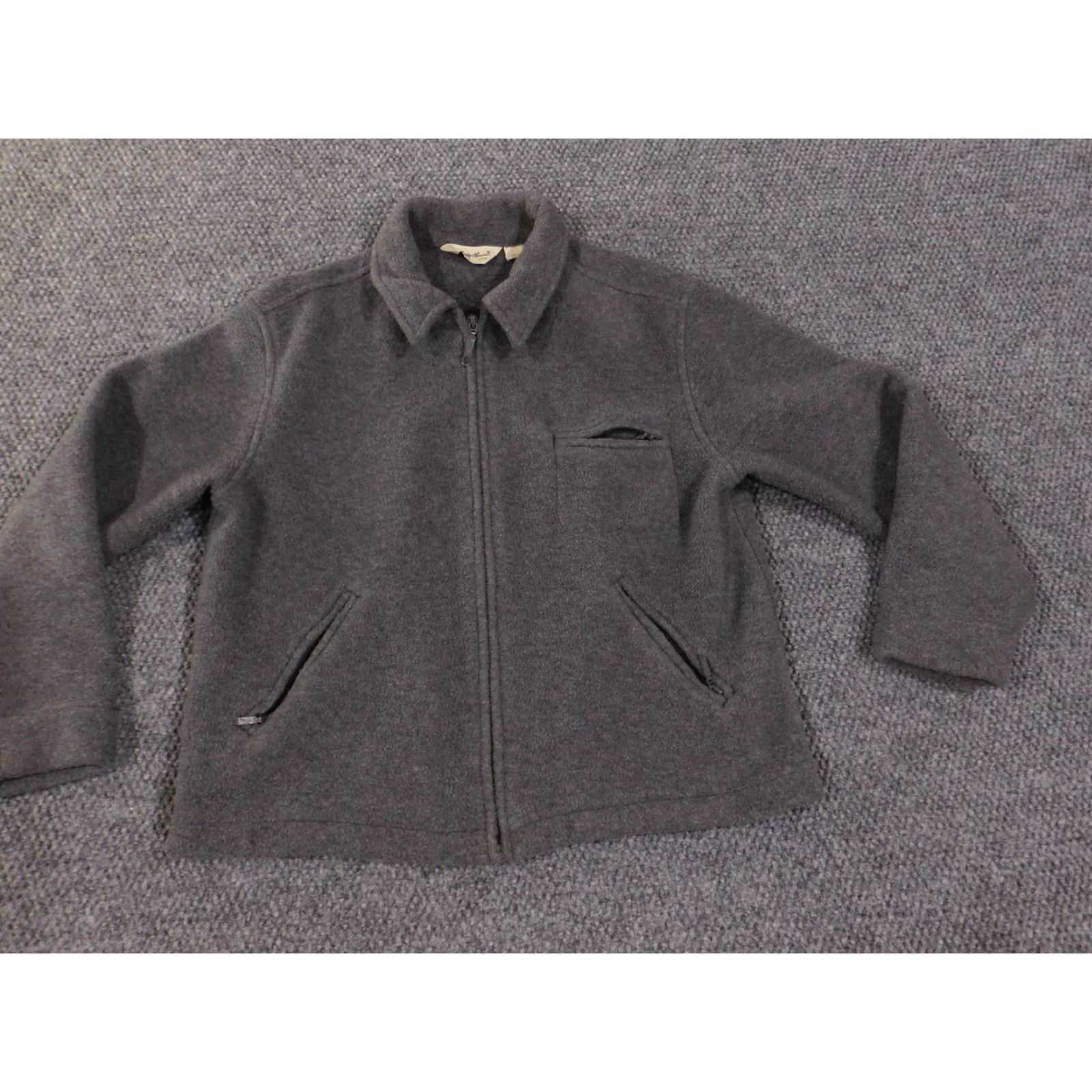 Eddie Bauer Eddie Bauer Jacket Womens M Gray Zip Vintage Outdoors Retro Polyester Lined Knit Logo Winter Regular Jacket Women No Holes or Tears Size M / US 6-8 / IT 42-44 - 3 Thumbnail
