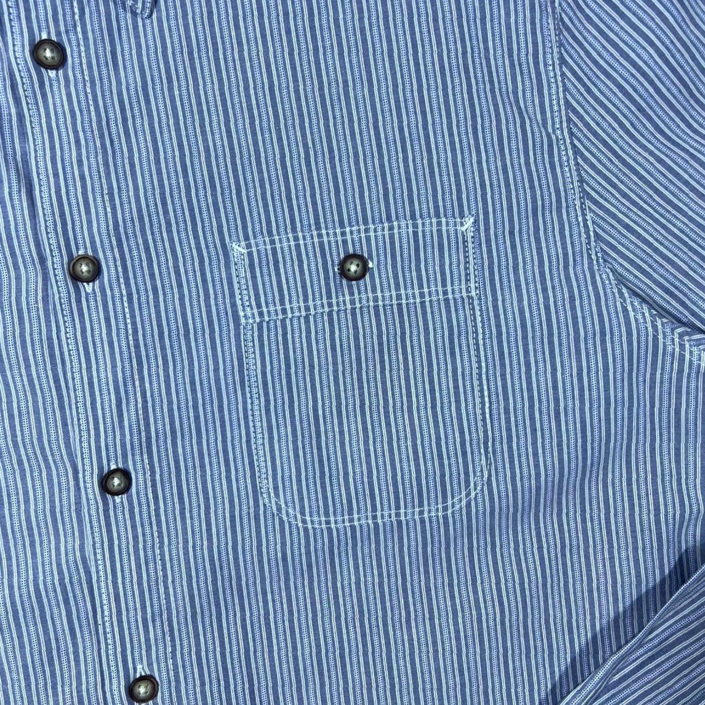 Musto Musto Blue Striped Cotton Long Sleeve Shirt L Mens Button-Up Casual Regular Fit Size US L / EU 52-54 / 3 - 3 Thumbnail