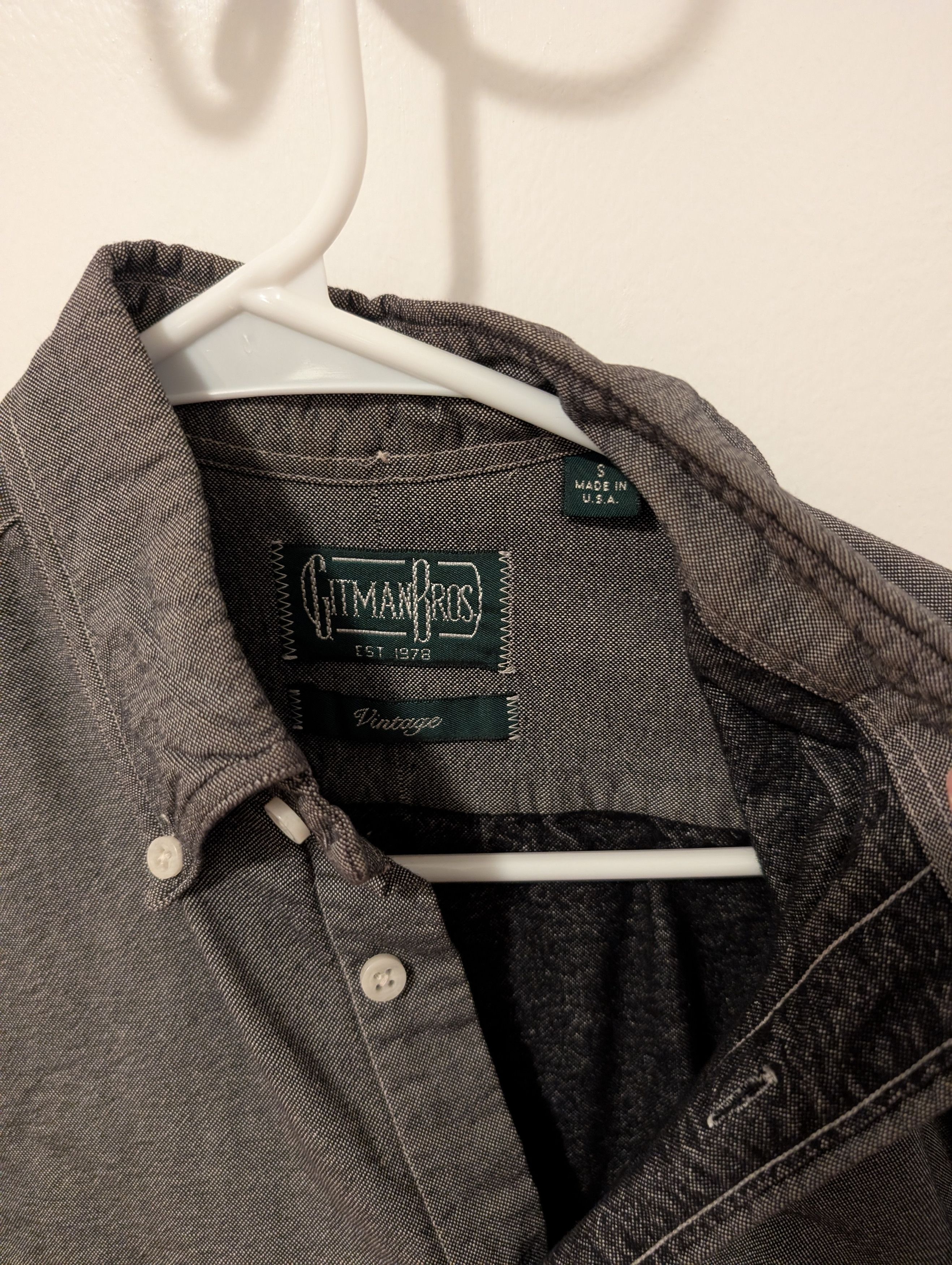 Gitman Bros. Vintage Gitman Vintage grey button-down Size US S / EU 44-46 / 1 - 3 Thumbnail