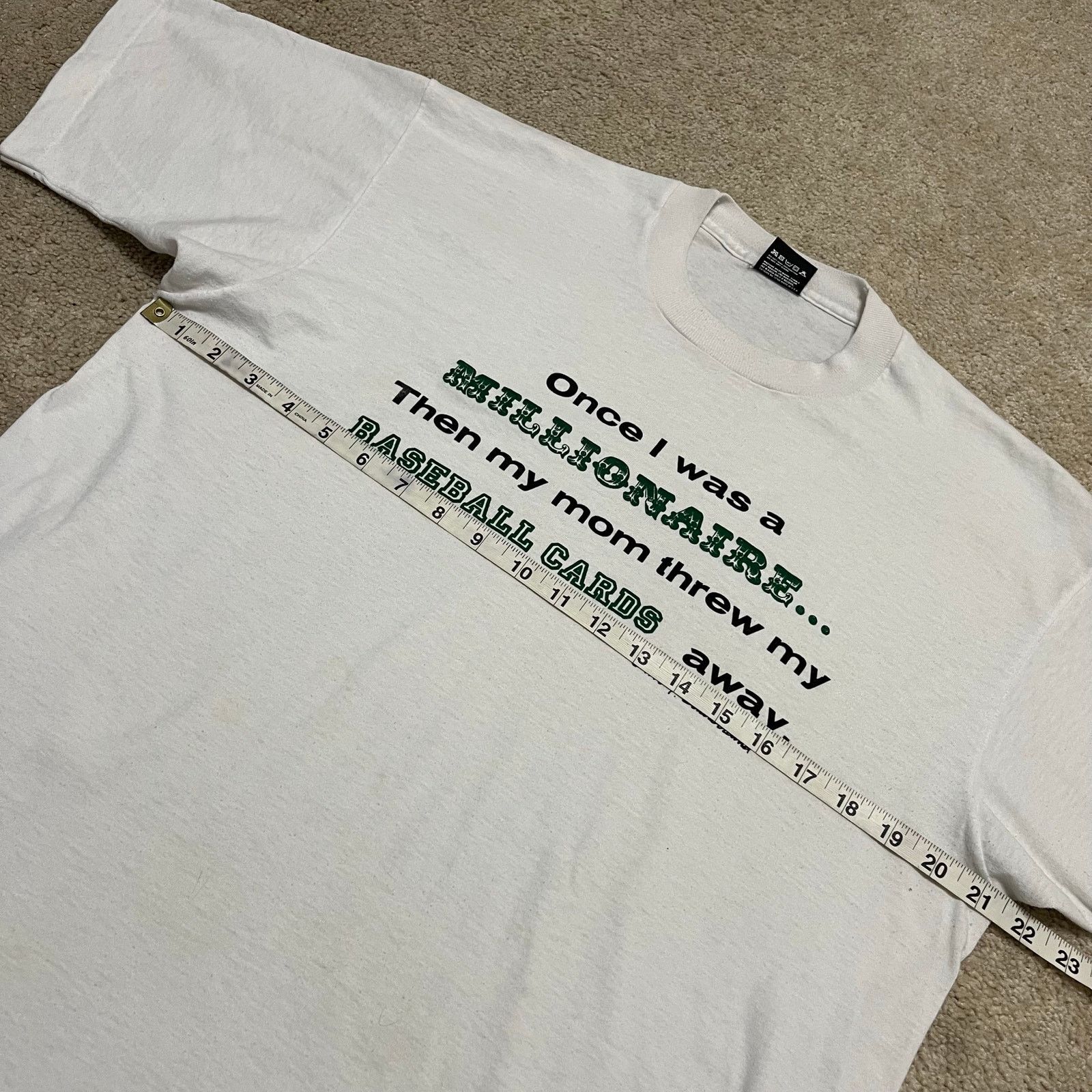 Other Vintage 1990 Baseball Cards Millionaire Graphic Tee Funny XL Size US XL / EU 56 / 4 - 5 Thumbnail