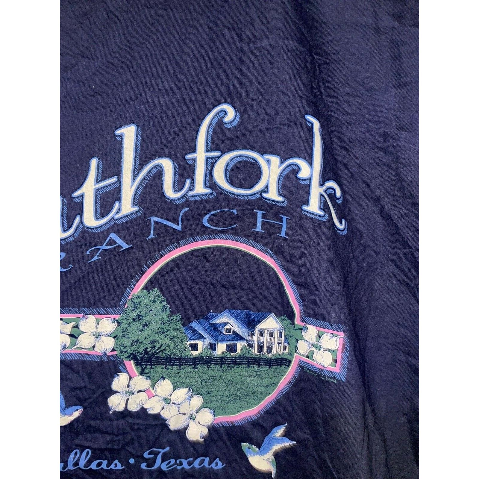 Warner Bros Vintage Southfork Ranch Shirt Dallas TV Show Tee 90s Large Size US L / EU 52-54 / 3 - 3 Thumbnail