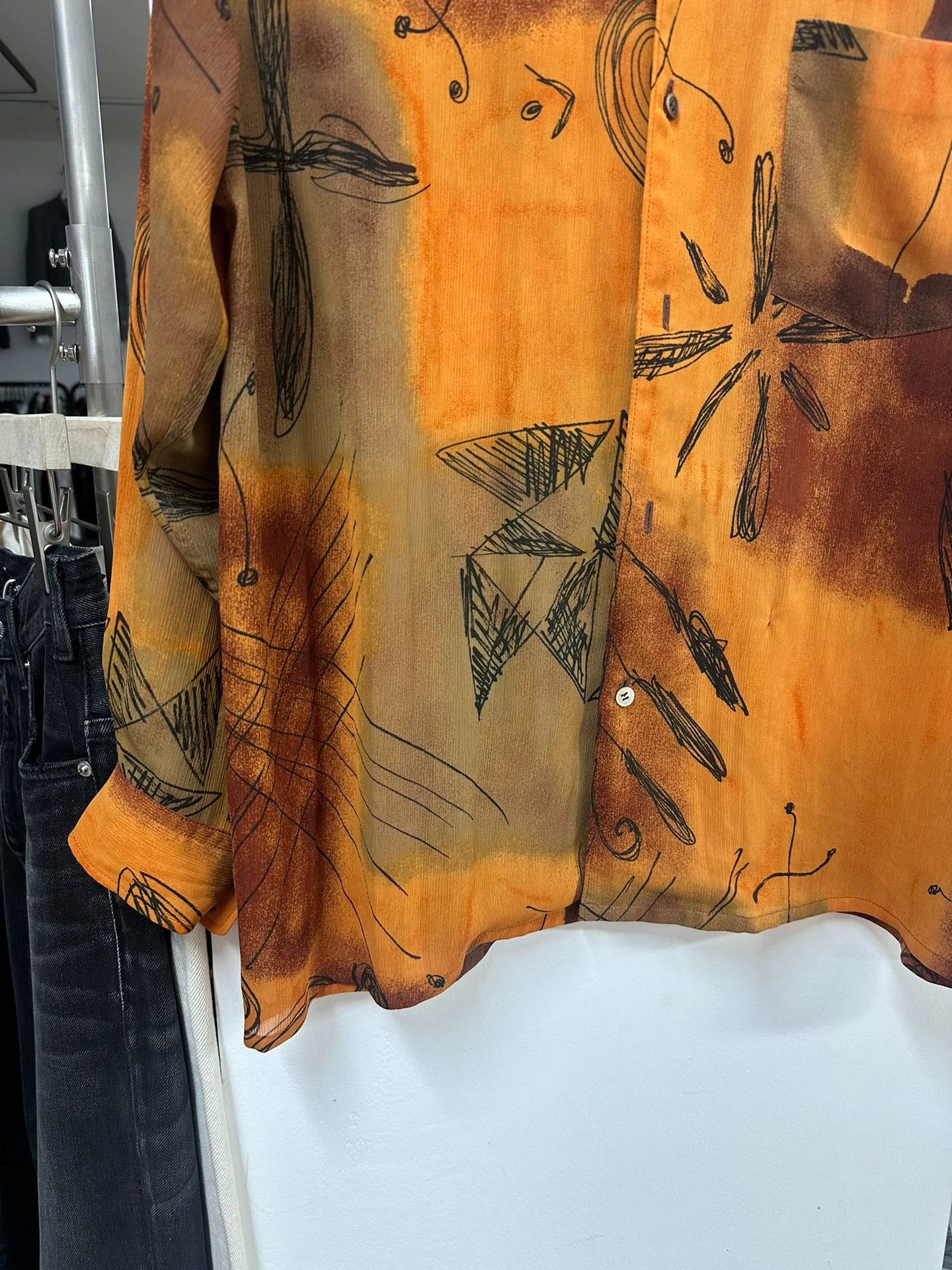 Comme des Garcons Comme des Garcons tricot 90s graf dyed shirt 49/124/72 Size US M / EU 48-50 / 2 - 3 Thumbnail