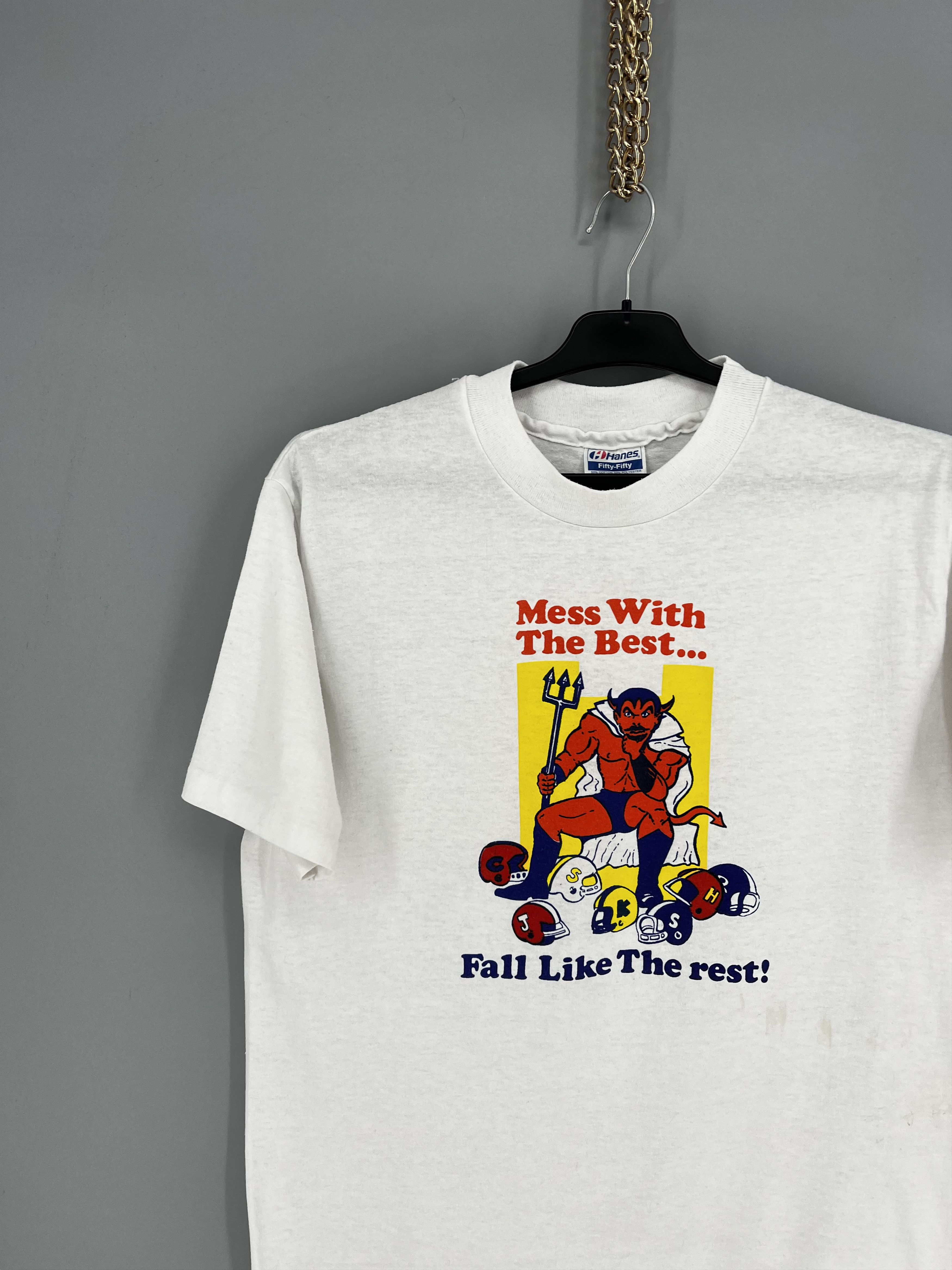 Vintage Vintage Y2K ADULT “ Mess With The Best. Fall Like The rest!“ Size US L / EU 52-54 / 3 - 4 Thumbnail