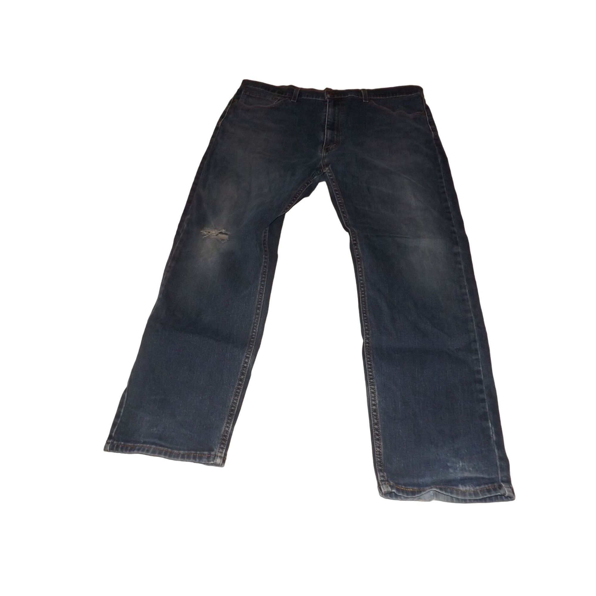 Levi's Levi's 505 Jeans Men Sz 40X30 Blue Denim Straight Leg Regula Size US 40 / EU 56 - 2 Thumbnail