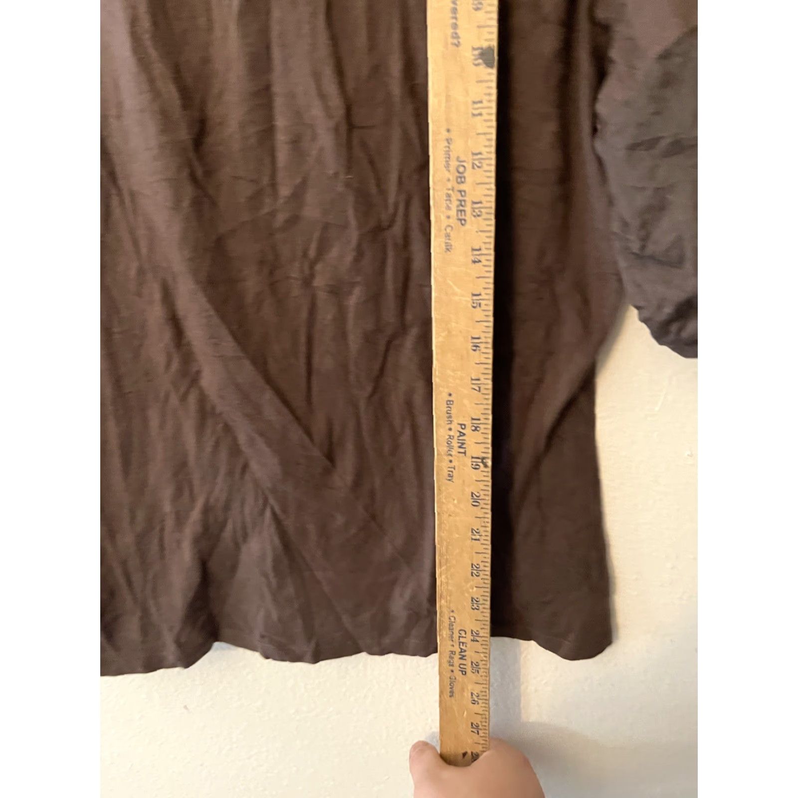 Vintage New York & Co. Polo Shirt Women's XL Brown Short Sleeve Geometric Stretch Knit Shirt Size XL / US 12-14 / IT 48-50 - 4 Thumbnail