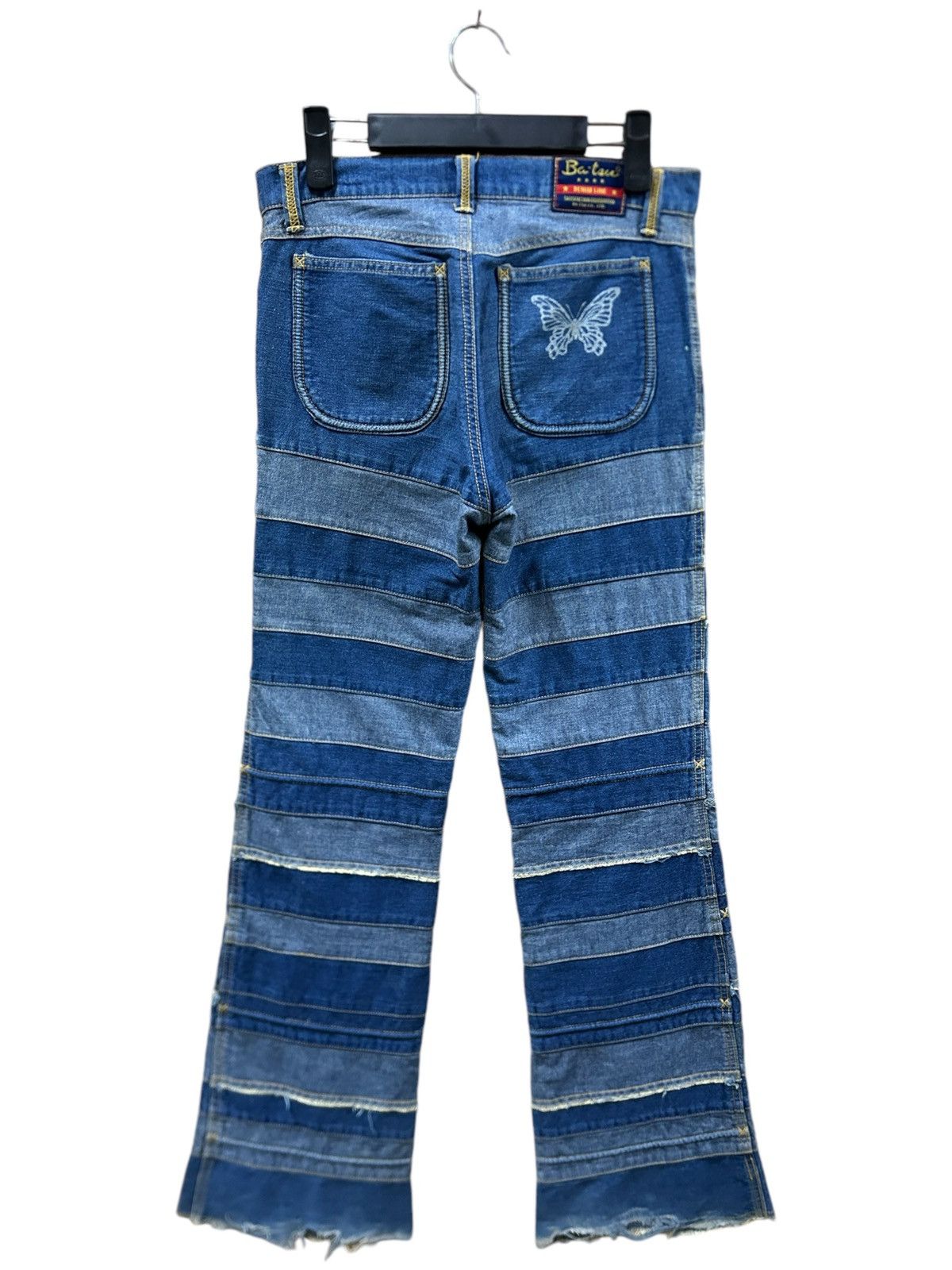 If Six Was Nine × Japanese Brand × Le Grande Bleu (L.G.B.) Vintage Ba-tsu Club Hagi Flared Jeans Size US 30 / EU 46 - 10 Thumbnail