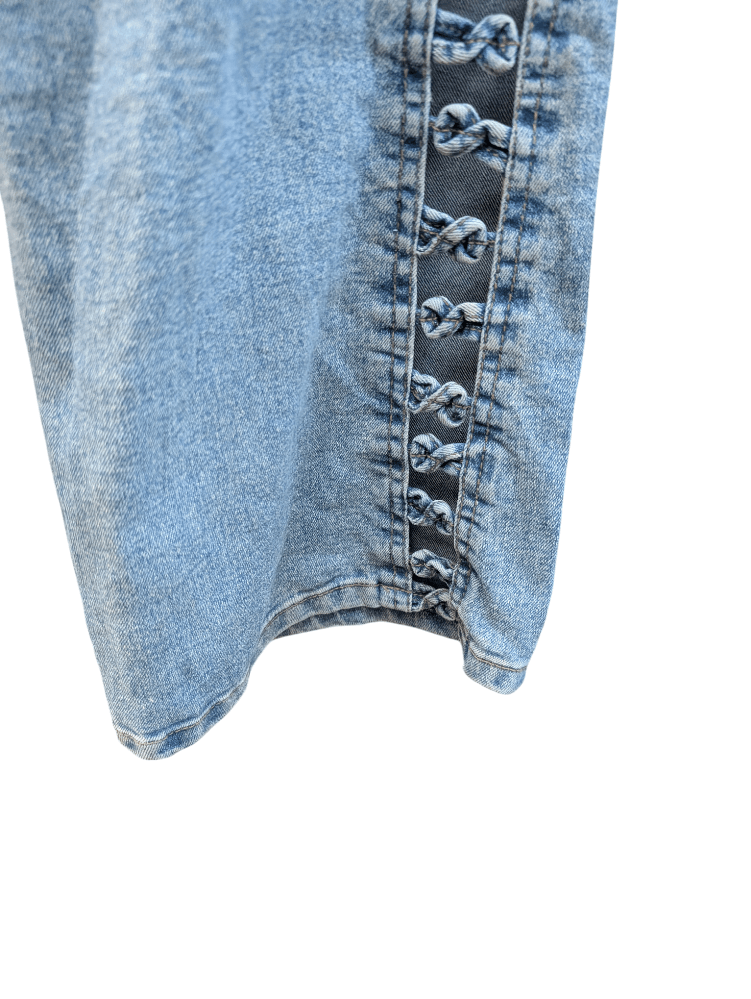 Other Vintage Bantuo Lace Up Side Flare Jeans Size 30" / US 8 / IT 44 - 9 Thumbnail