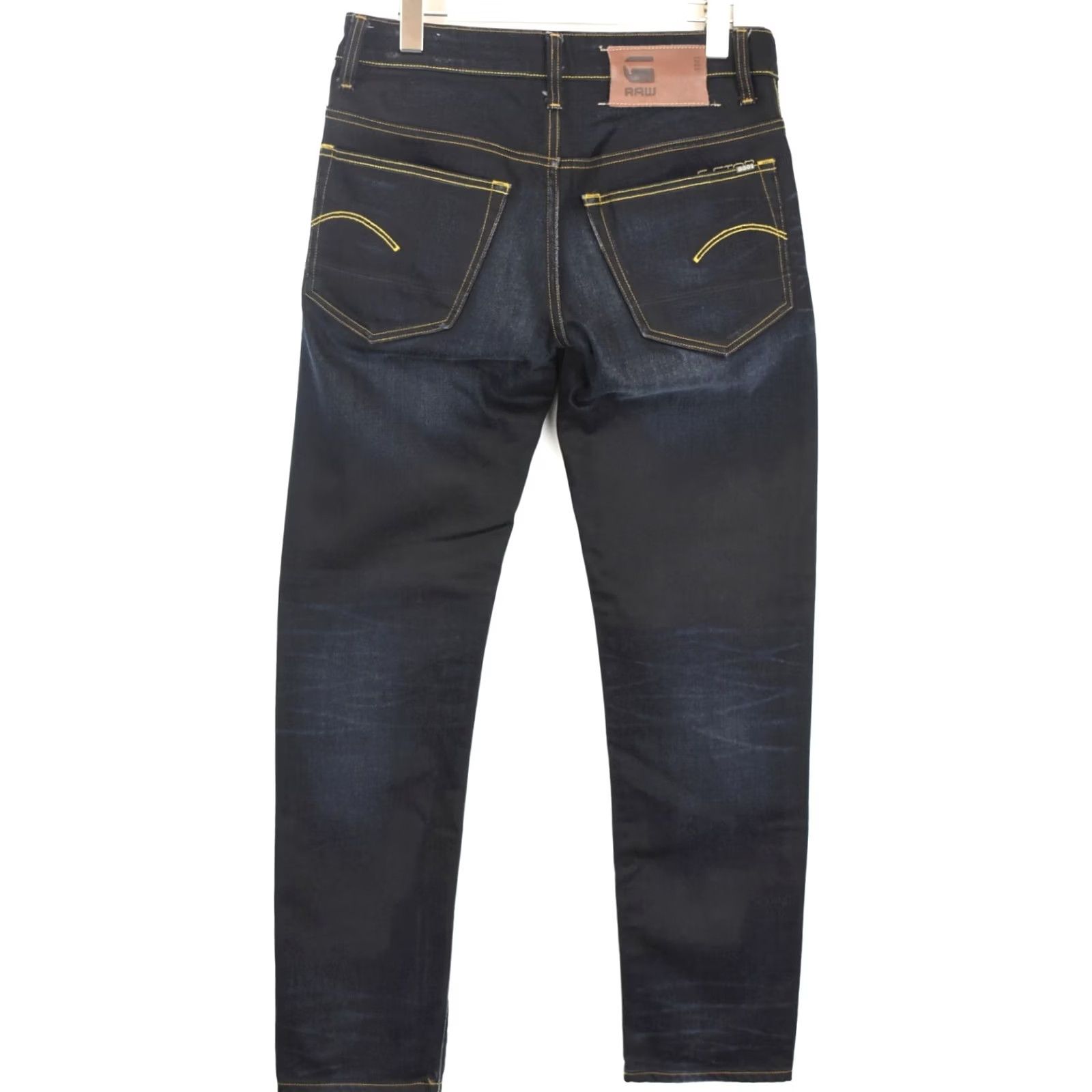 G-Star G-STAR 3301 Low Tapered Jeans W30/L32 Faded Whiskers Button Fly Men's Size US 30 / EU 46 - 2 Thumbnail