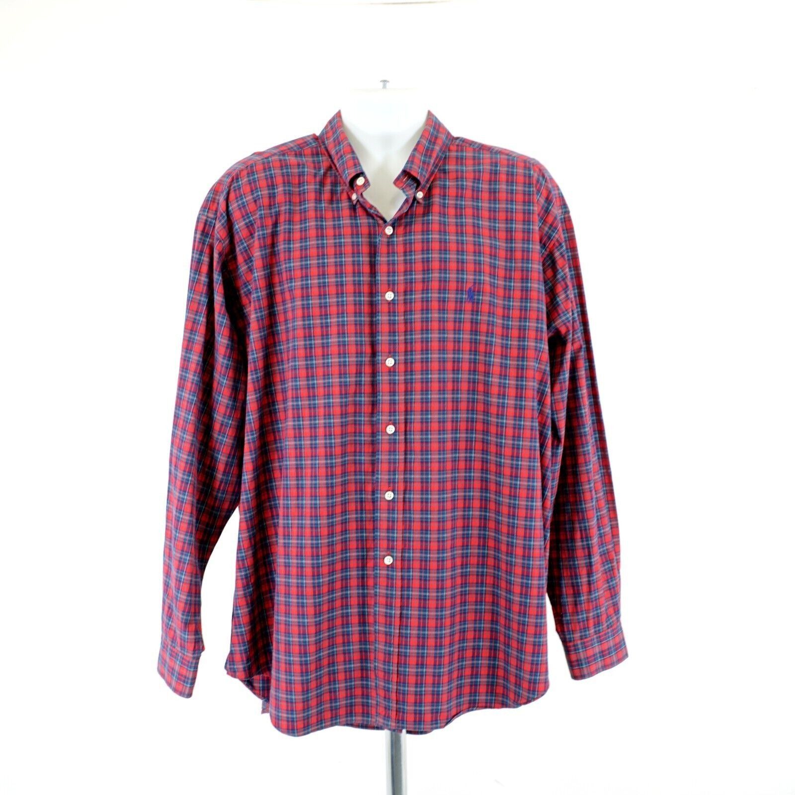 Ralph Lauren Ralph Lauren Blake 2XL Black Two Ply Cotton Plaid Red Green Size US XXL / EU 58 / 5 - 5 Thumbnail