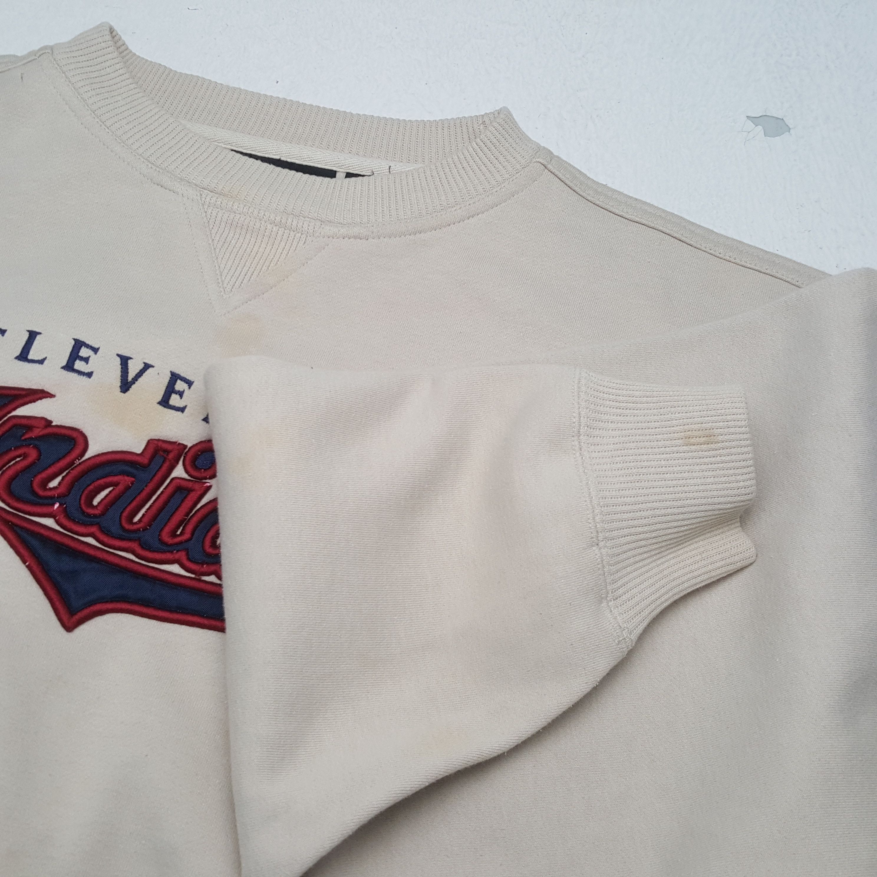 MLB × Vintage CLEVELAND INDIANS MLB Baseball Team Sweatshirt Size US XXL / EU 58 / 5 - 6 Thumbnail