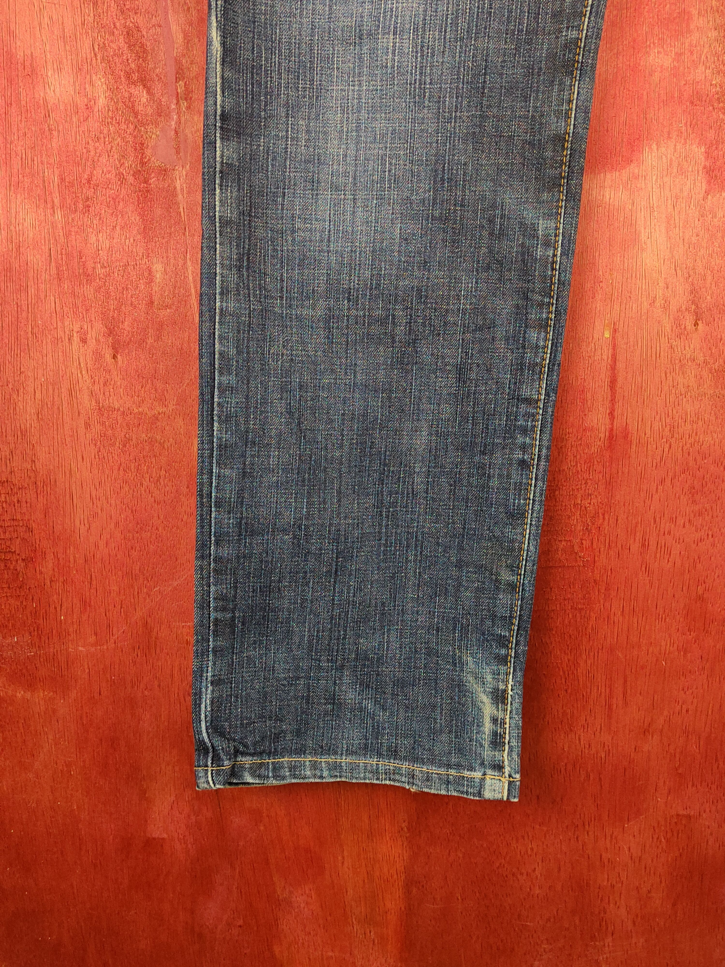 Edwin Edwin Dark Blue Distressed Ripped Jeans #S2201 Size US 30 / EU 46 - 4 Thumbnail