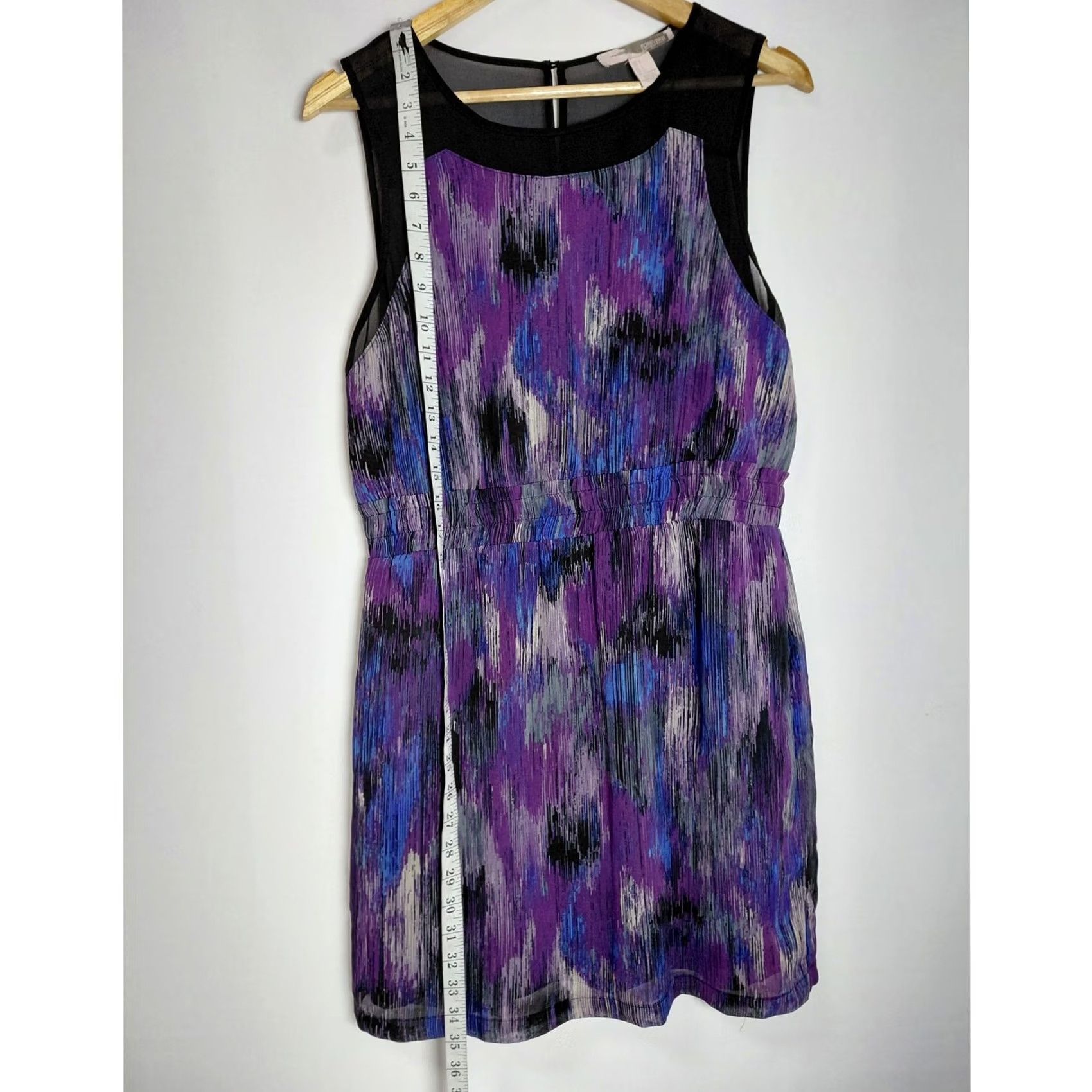 Forever 21 FOREVER21 CONTEMPORARY Purple Sleeveless Dress Short Women L Crew Neck Tank Dress Casual Party/Cocktail Spring Summer Size 36" / US 14 / IT 50 - 7 Thumbnail