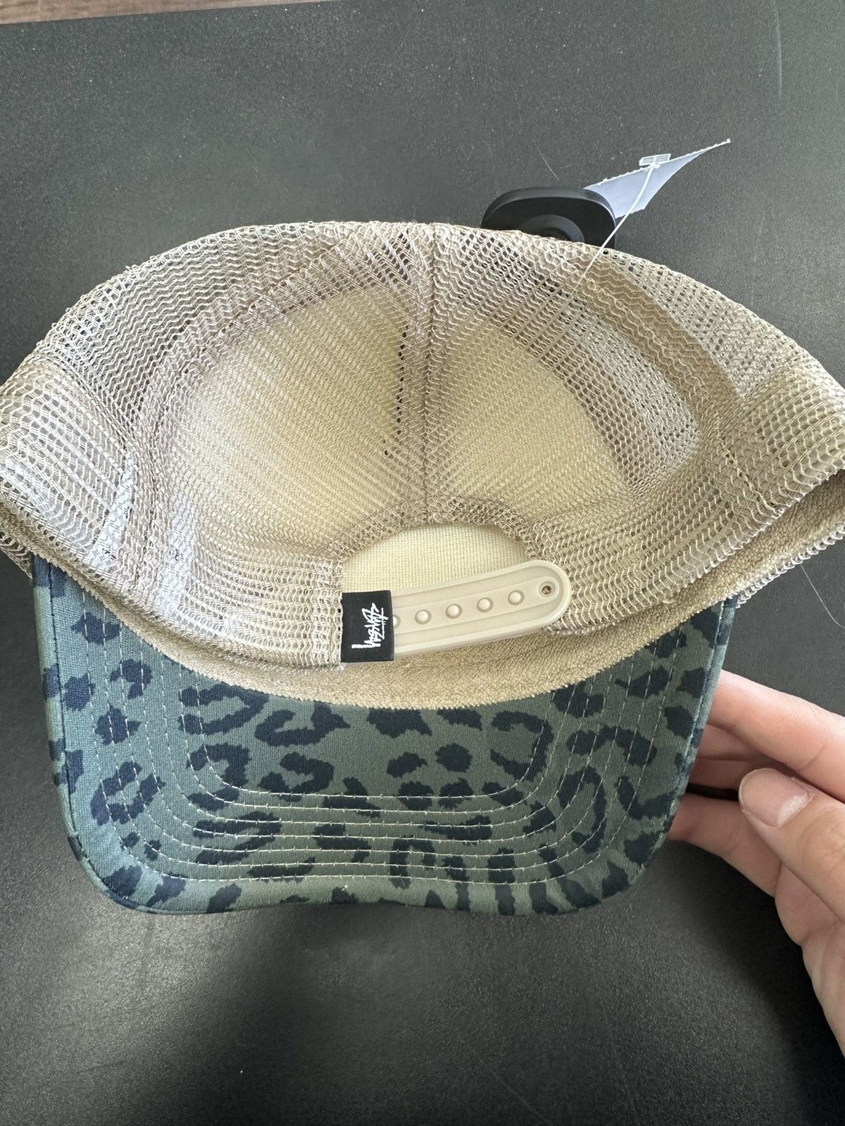Stussy Stussy Leopard SS Link Trucker Snapback Hat | Grailed