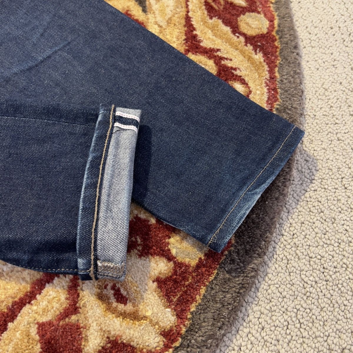 Kaihara Denim × Uniqlo uniqlo raw selvedge slim straight kaihara denim Size US 30 / EU 46 - 12 Thumbnail