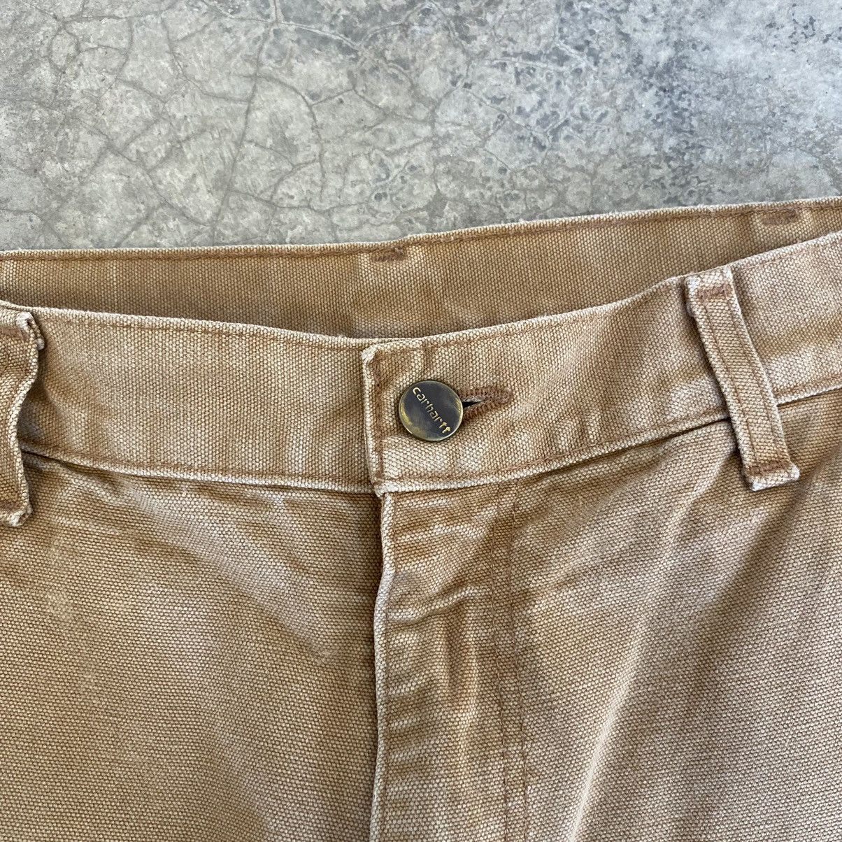 Carhartt VTG Carhartt Double Knee Faded Tan Dirty Carpenter Pants Size US 33 - 10 Thumbnail