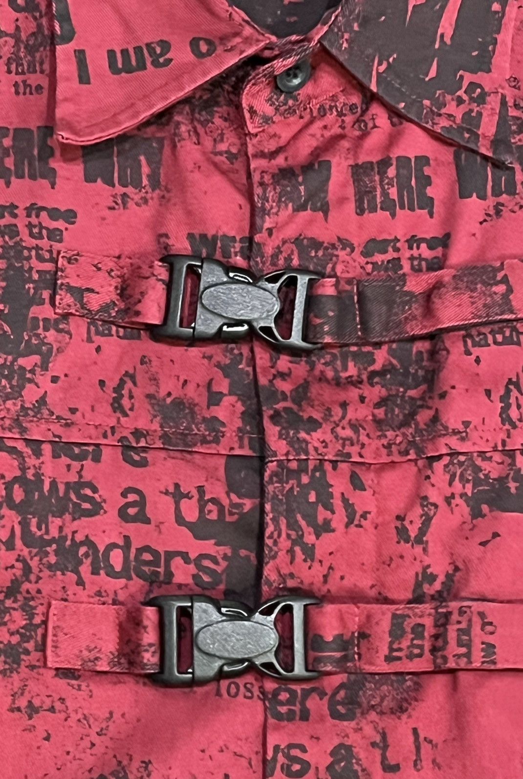 BERNINGS SHO 🔥 Vintage BERNINGS SHO Punk Poem Bondage Buckle Longsleeve Size US S / EU 44-46 / 1 - 6 Thumbnail