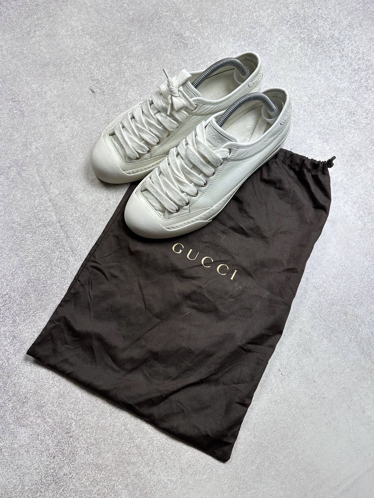 Vintage Gucci White Sneakers US 7.5