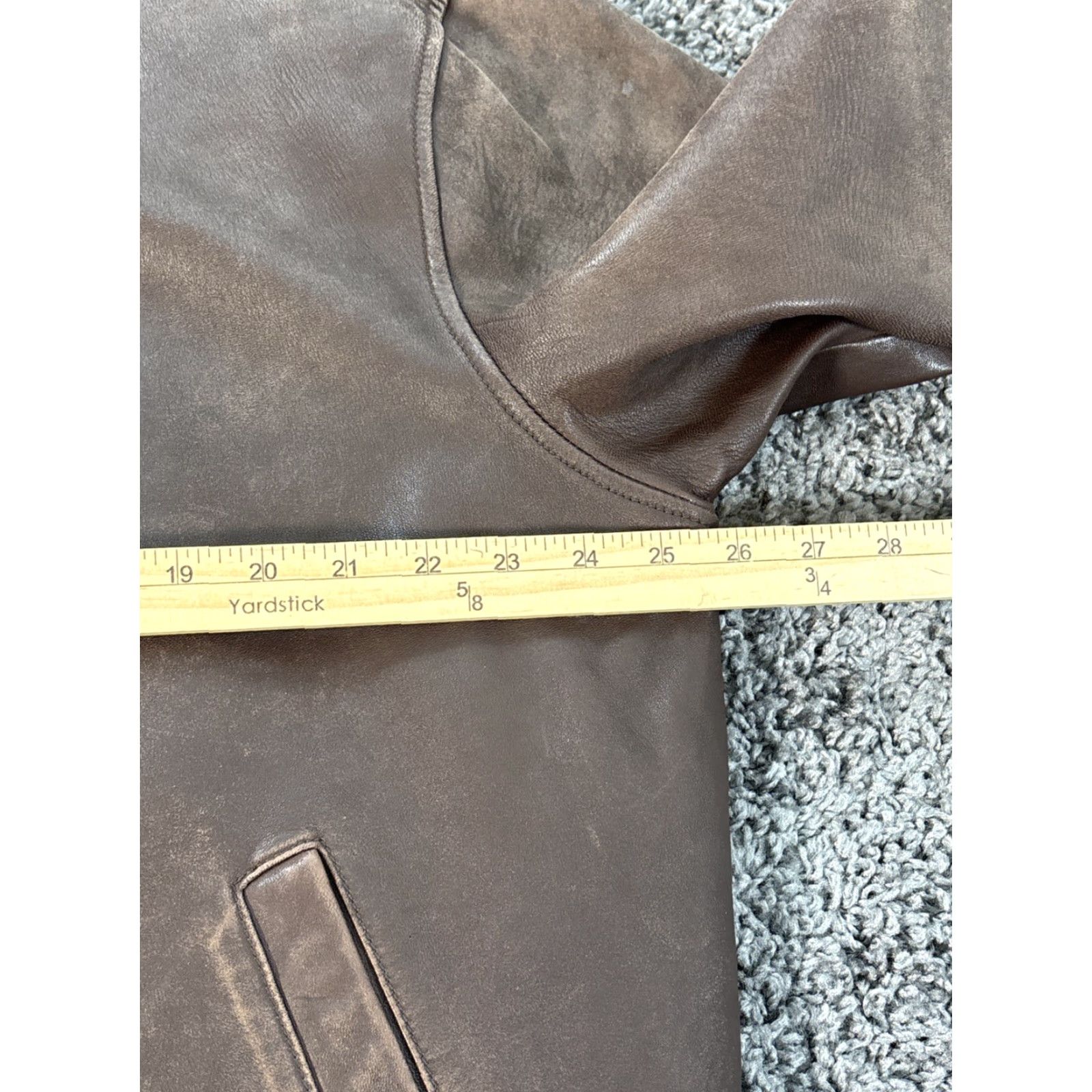Cremieux **Daniel Cremieux XL Distressed Brown Leather Jacket Mens** User: Daniel Cremieux Leather Jacket Mens XL Distressed Brown Size US XL / EU 56 / 4 - 3 Thumbnail