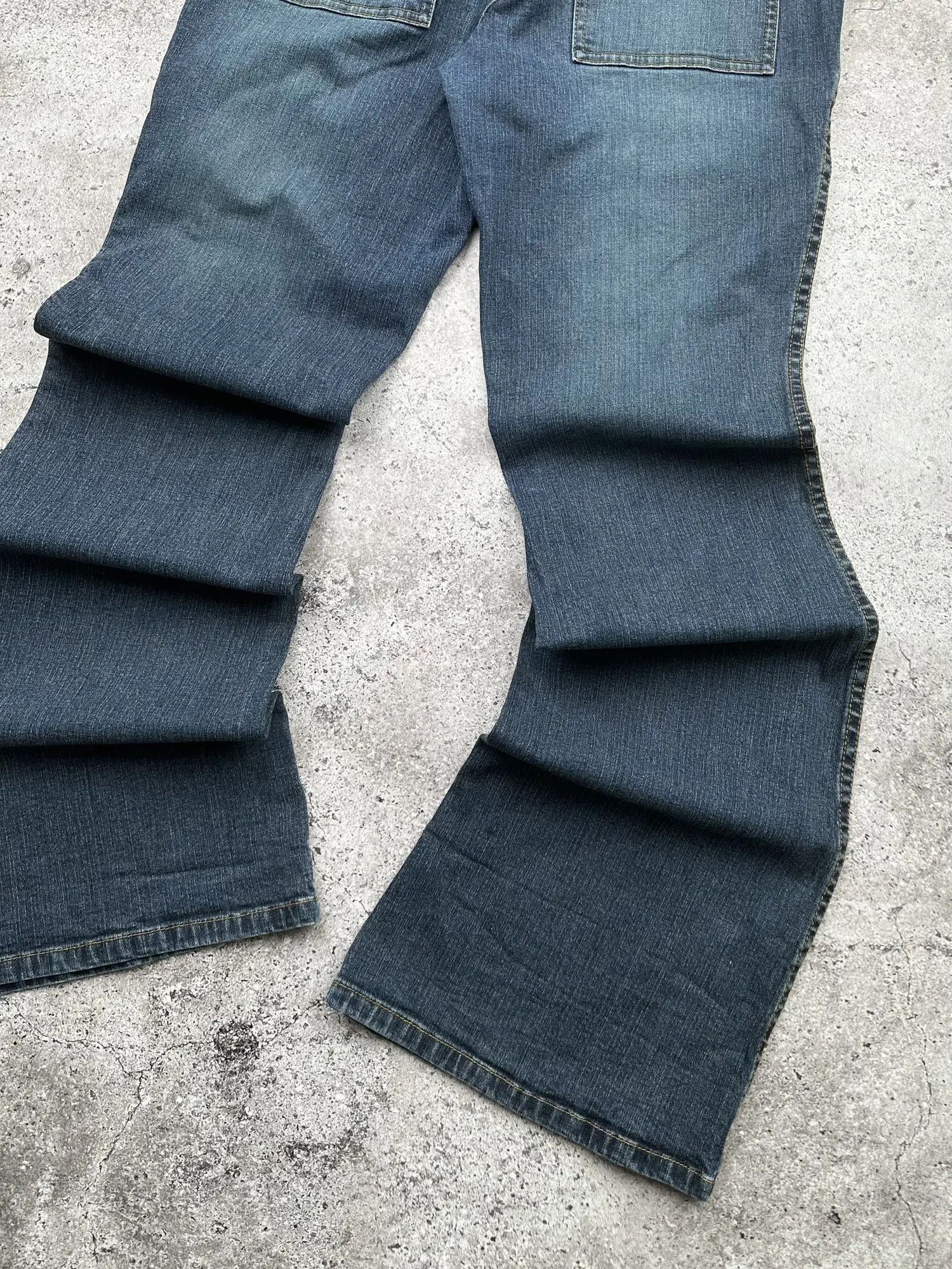 Japanese Brand Vintage Cargo Flare Jeans C258(V546) Size 27" / US 4 / IT 40 - 8 Thumbnail