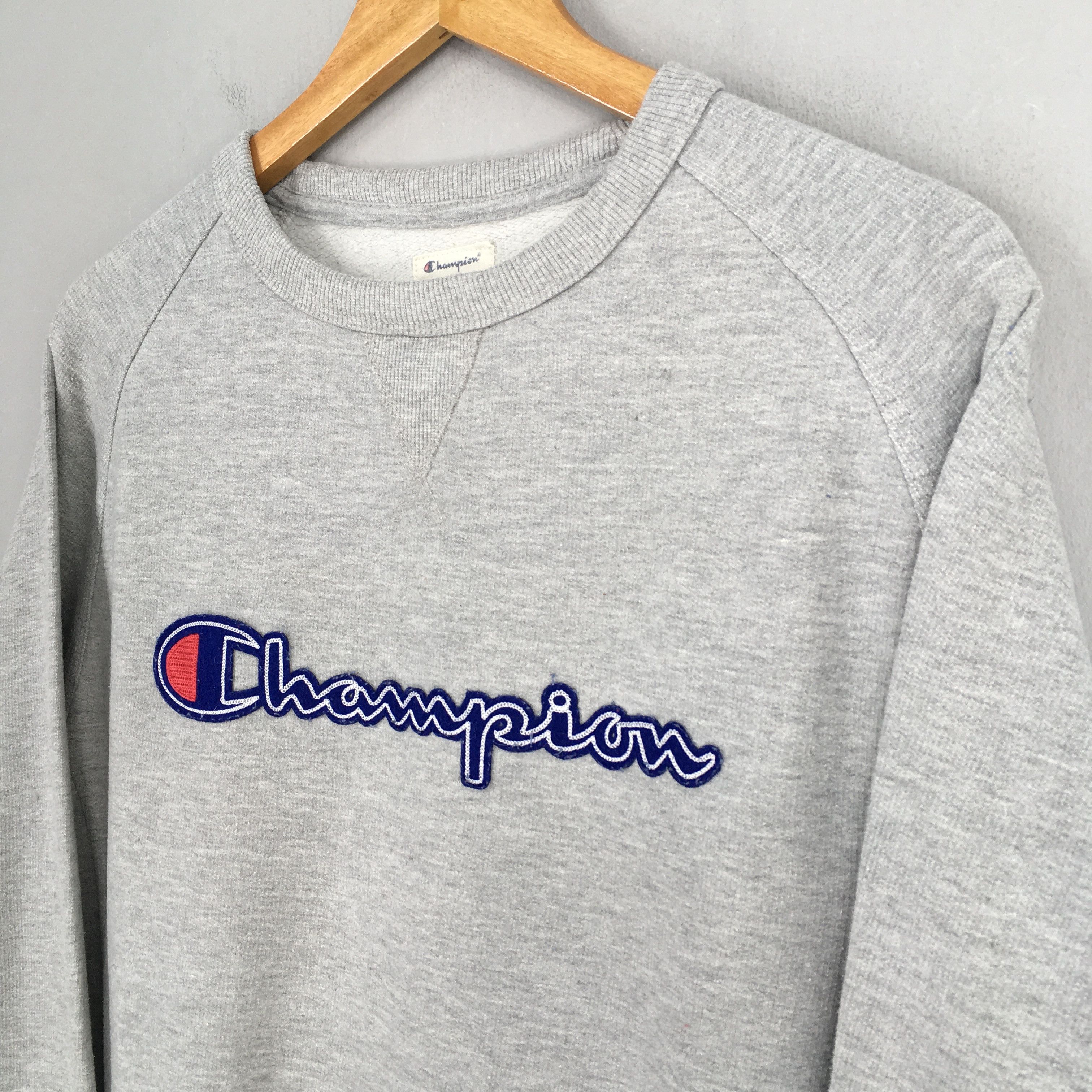 Champion Vintage Champion College Gray Sweatshirt Large Size US L / EU 52-54 / 3 - 3 Thumbnail