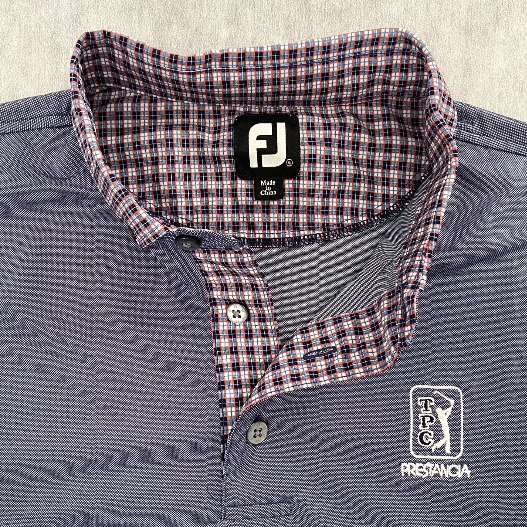 Footjoy Footjoy FJ TPC Prestancia Stitch Athletic Fit Adult Polo Shirt Mens XL Blue Purple Size US XL / EU 56 / 4 - 5 Thumbnail