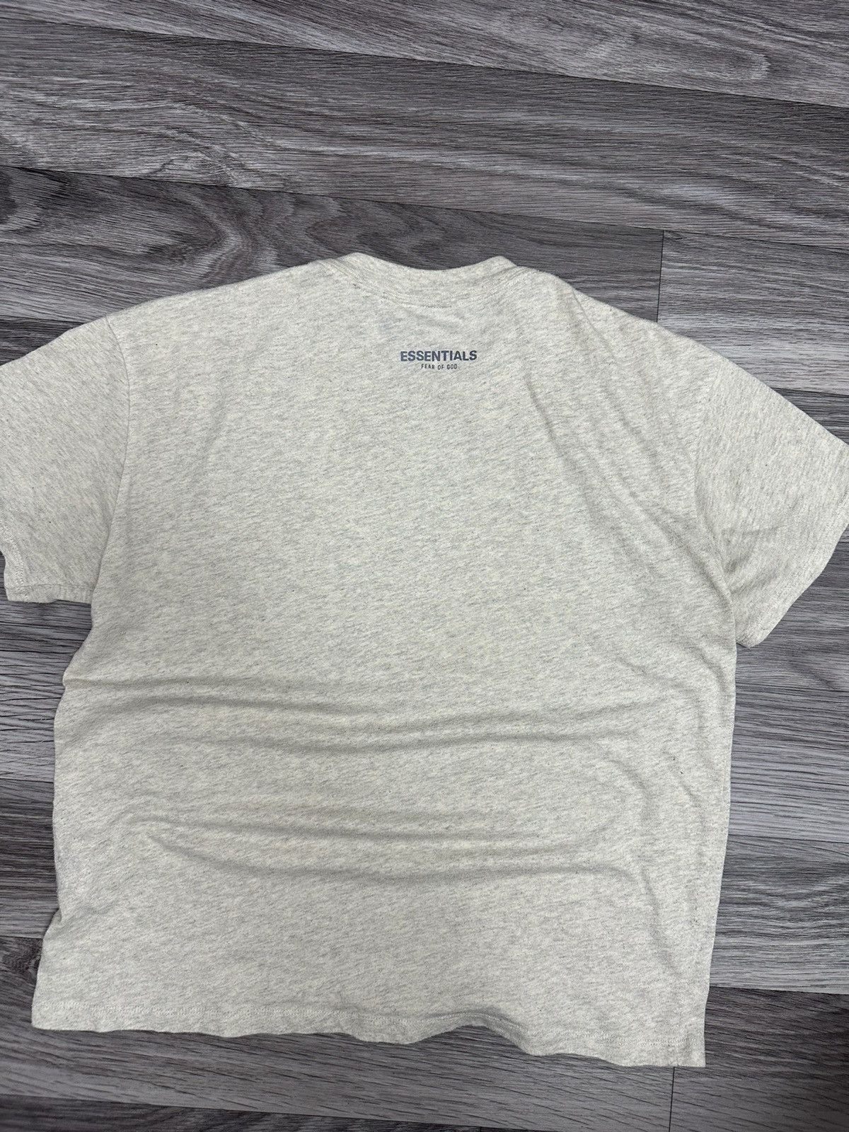 Essentials Essentials Fear Of God Beige Reflective logo Oversize Tee Size US S / EU 44-46 / 1 - 2 Thumbnail