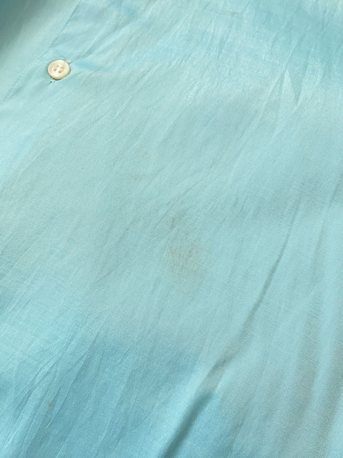Issey Miyake im product Issey Miyake Light Blue Short-Sleeve Shirt Size US L / EU 52-54 / 3 - 6 Thumbnail