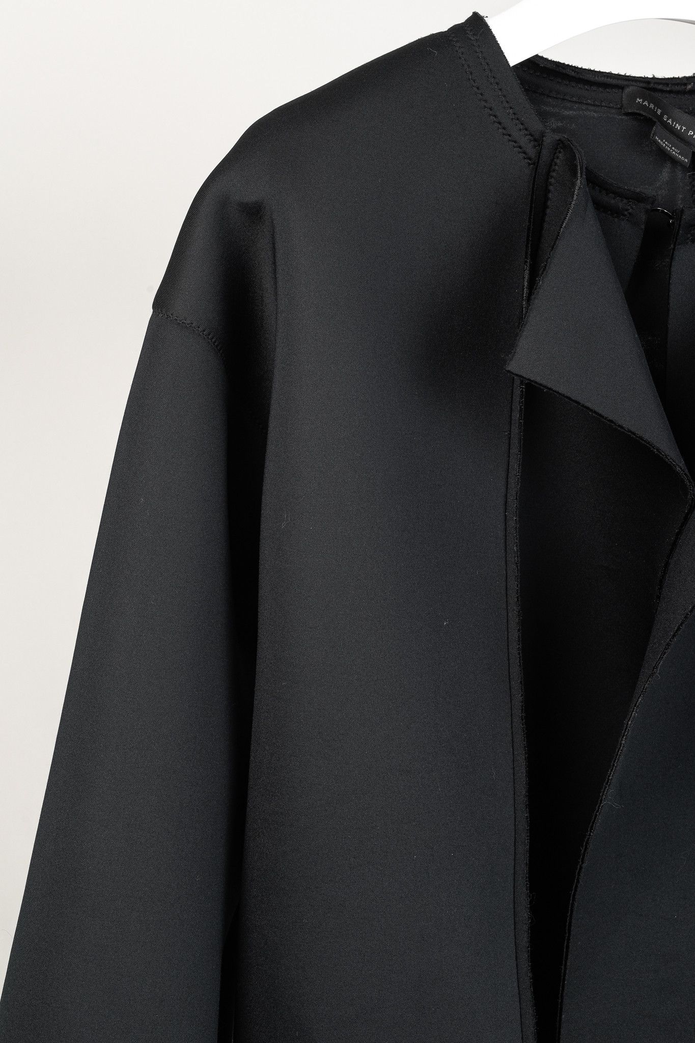 Marie Saint Pierre Marie Saint Pierre Neoprene Hook-Closure Layered-Front Coat Size M / US 6-8 / IT 42-44 - 5 Thumbnail