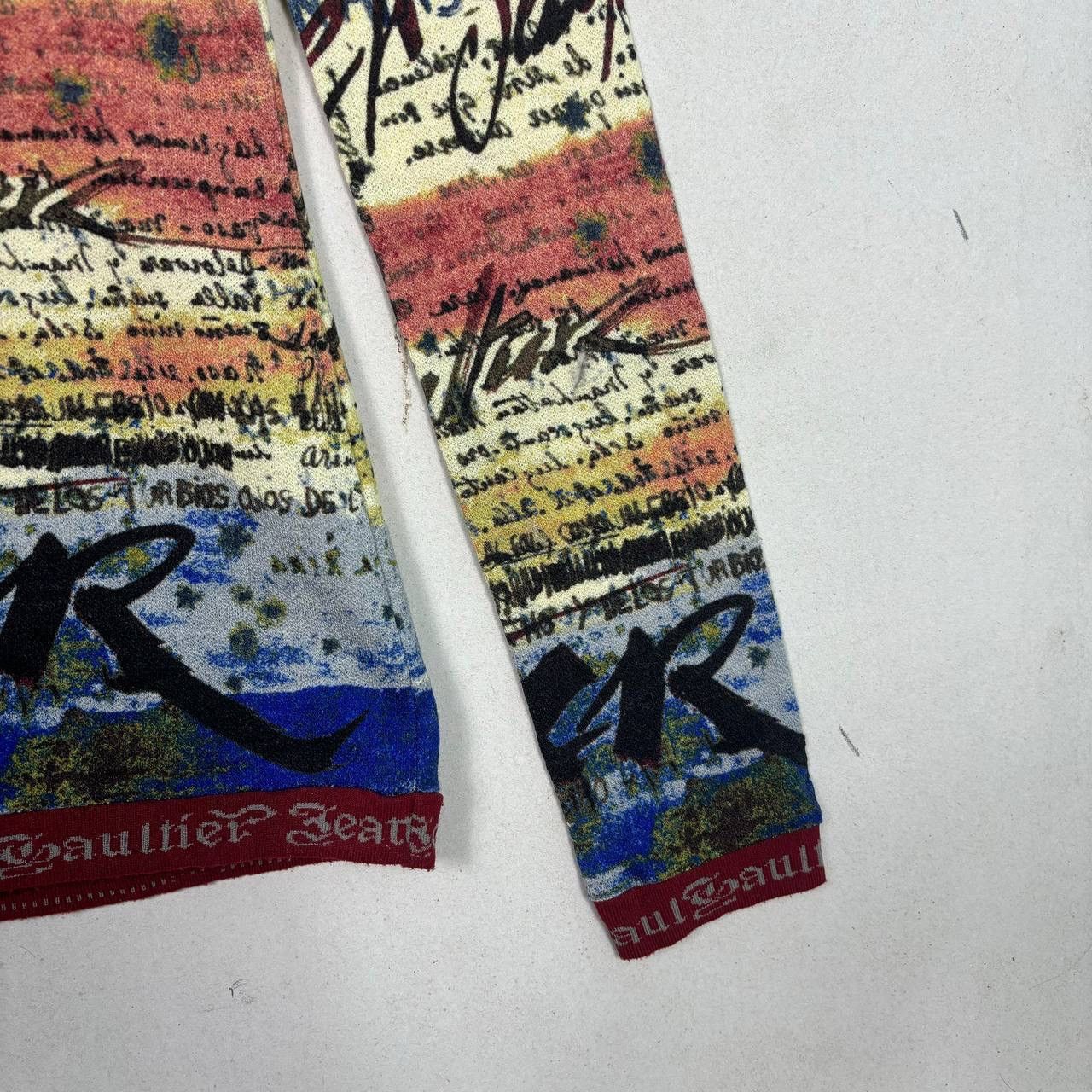 Jean Paul Gaultier JEAN PAUL GAULTIER SS98 CALLIGRAPHY SWEATER JPG MAILLE Size US S / EU 44-46 / 1 - 6 Thumbnail
