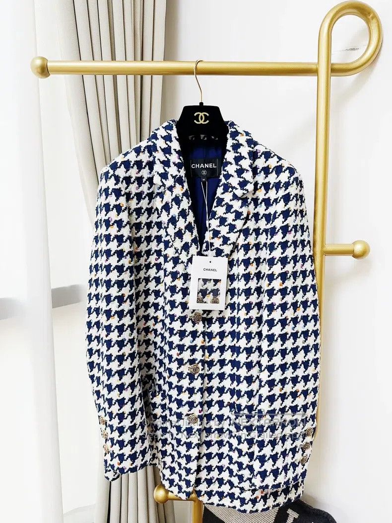 Chanel Chanel A thousand-bird check suit jacket Size S / US 4 / IT 40 - 1 Thumbnail