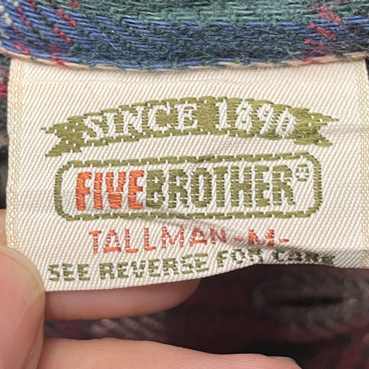 FiveBrother Vintage Brand Five Brother Checkered Shirt 1980s Size US M / EU 48-50 / 2 - 9 Thumbnail