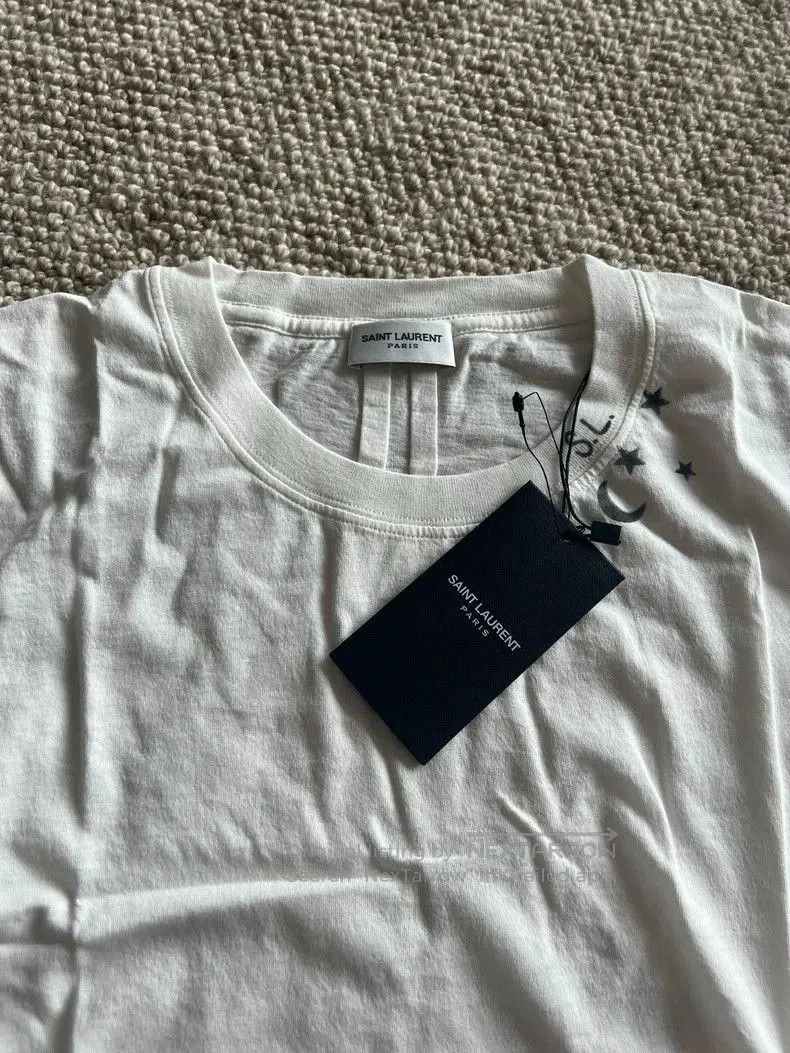 Saint Laurent Paris Saint Laurent Hedi Slimane Vintage White T-Shirt. Size US XL / EU 56 / 4 - 4 Thumbnail