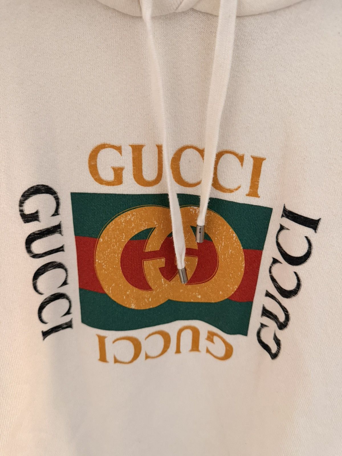 Gucci Gucci classic cream hoodie size large Size US L / EU 52-54 / 3 - 3 Thumbnail